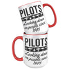 15oz Accent Mug - Pilots Looking Down
