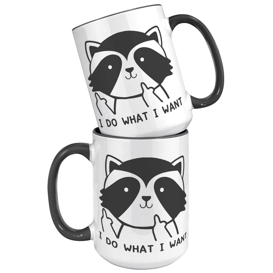 15oz Accent Mug - Raccoon Do What I Want