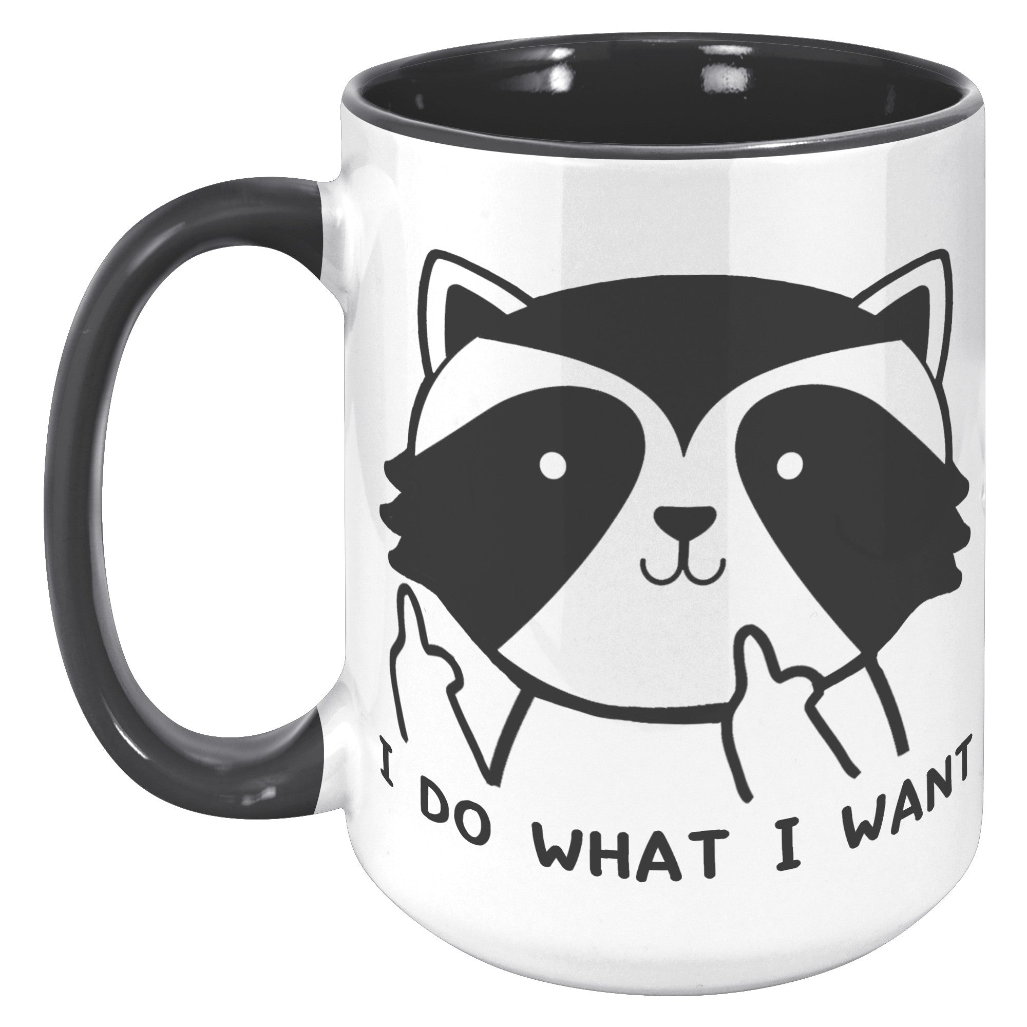 15oz Accent Mug - Raccoon Do What I Want