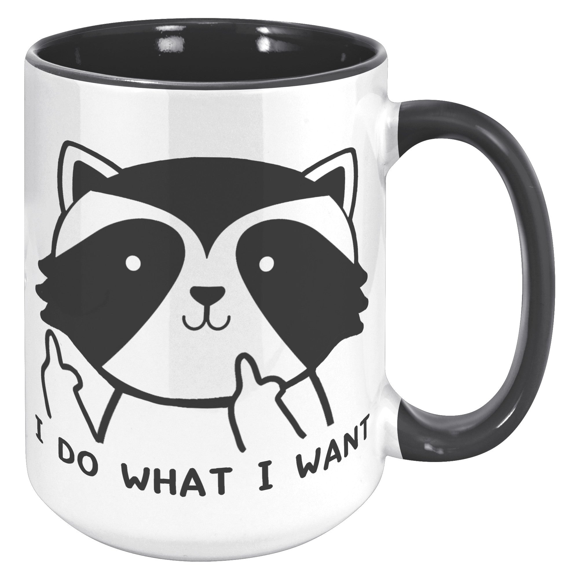 15oz Accent Mug - Raccoon Do What I Want
