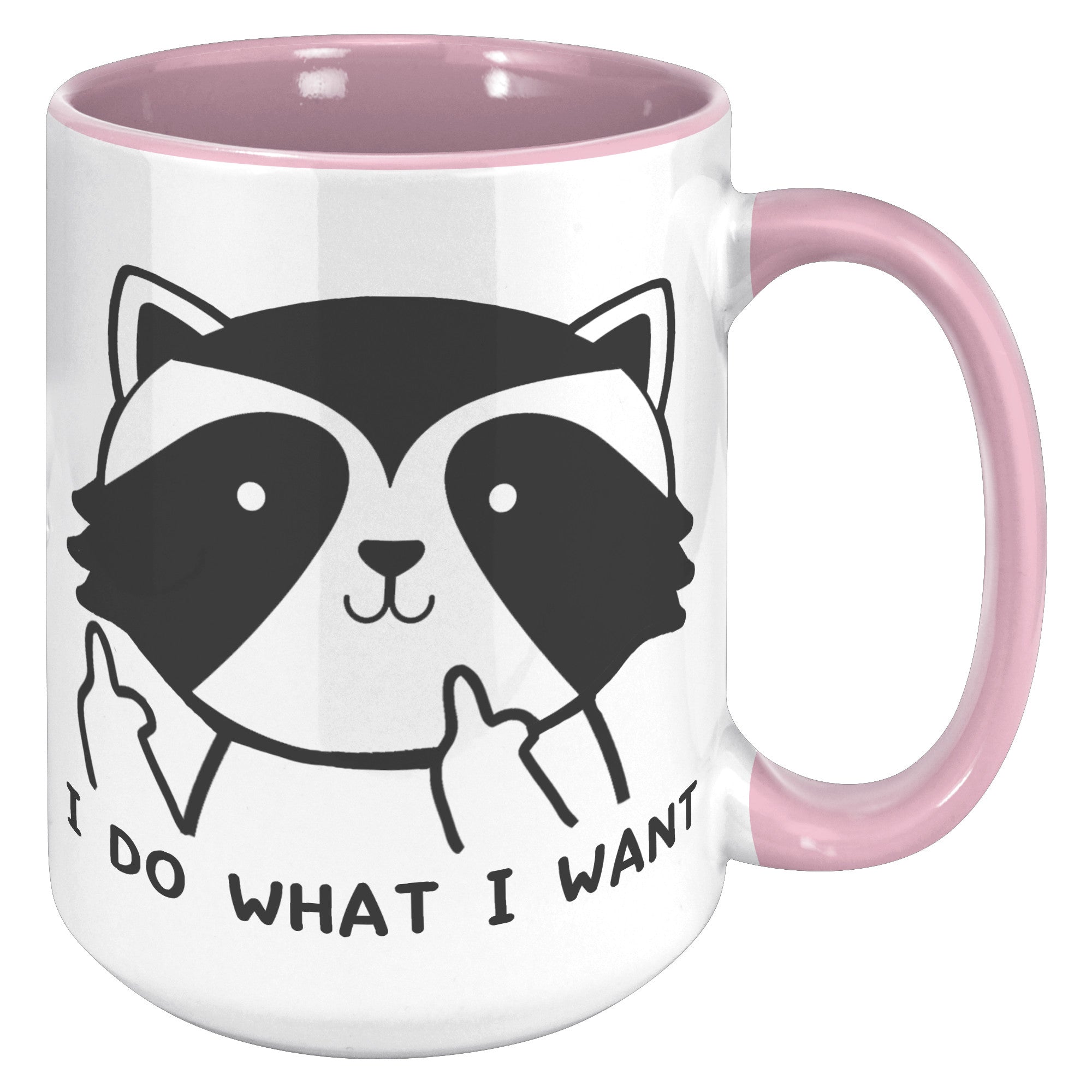 15oz Accent Mug - Raccoon Do What I Want