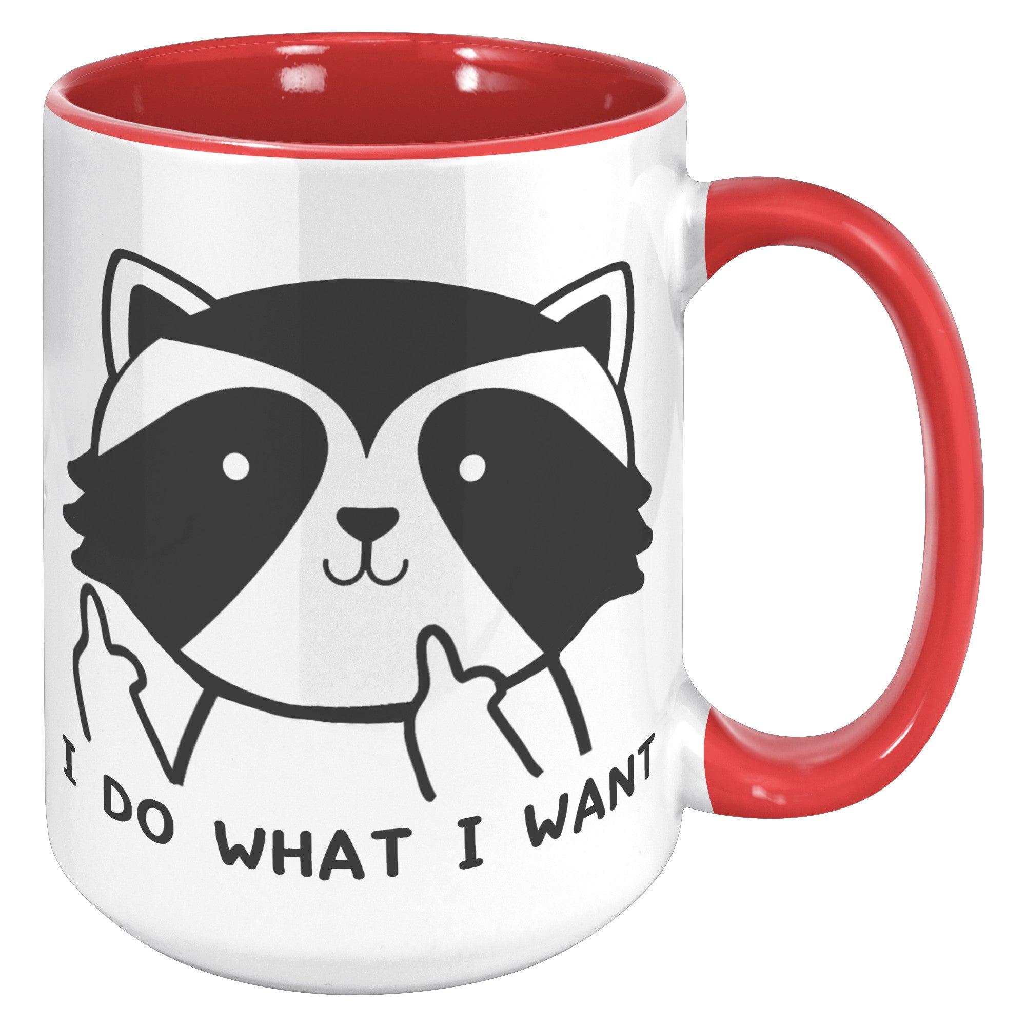 15oz Accent Mug - Raccoon Do What I Want