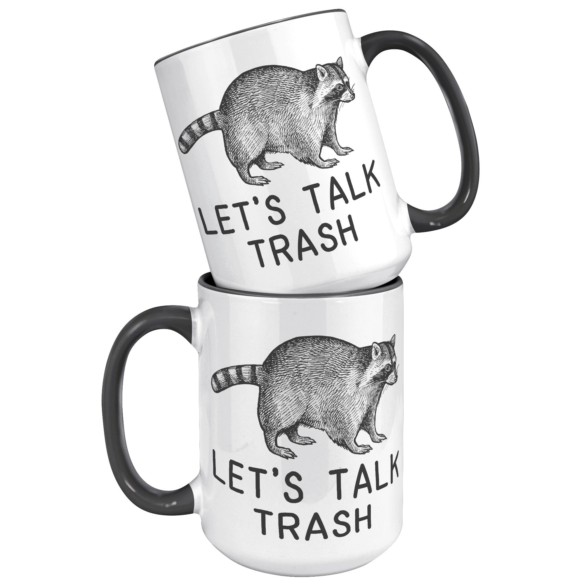 15oz Accent Mug - Raccoon Talk Trash