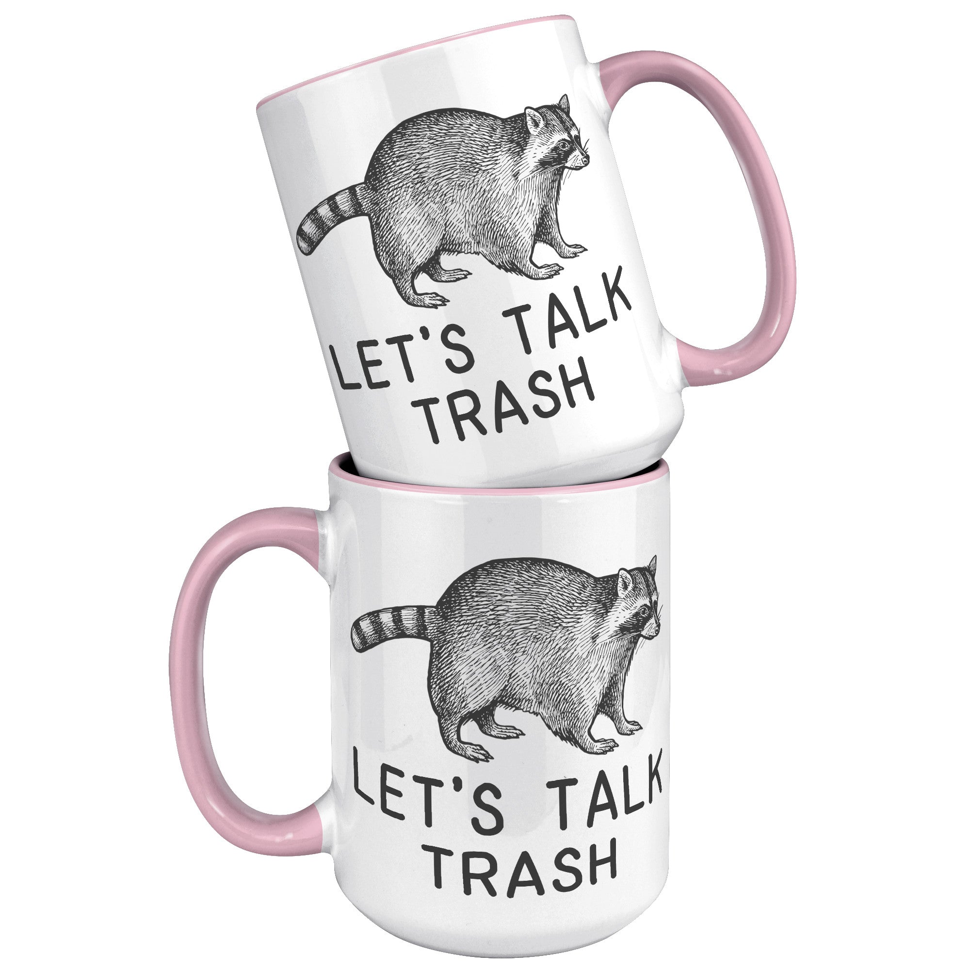 15oz Accent Mug - Raccoon Talk Trash