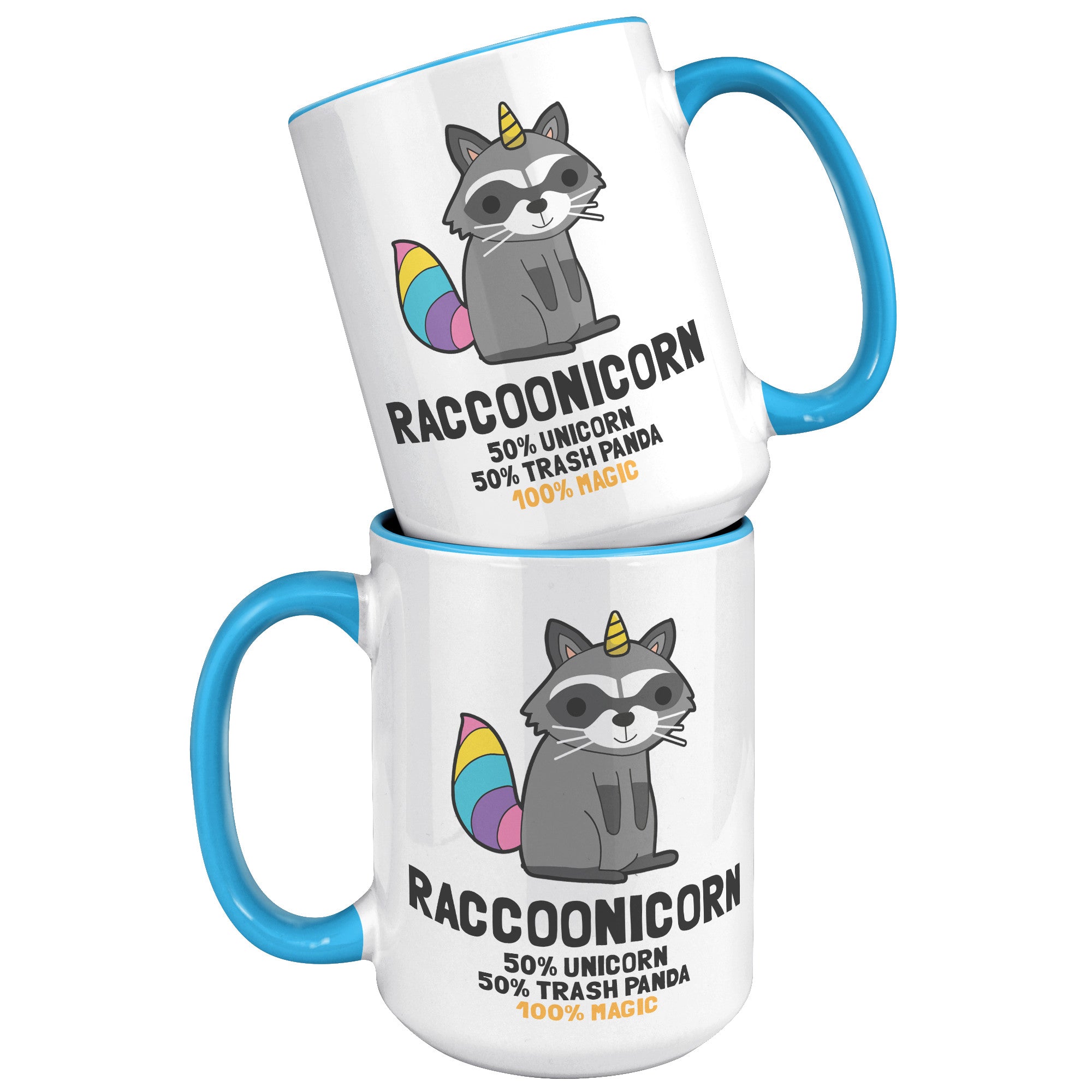 15oz Accent Mug - Raccoonicorn