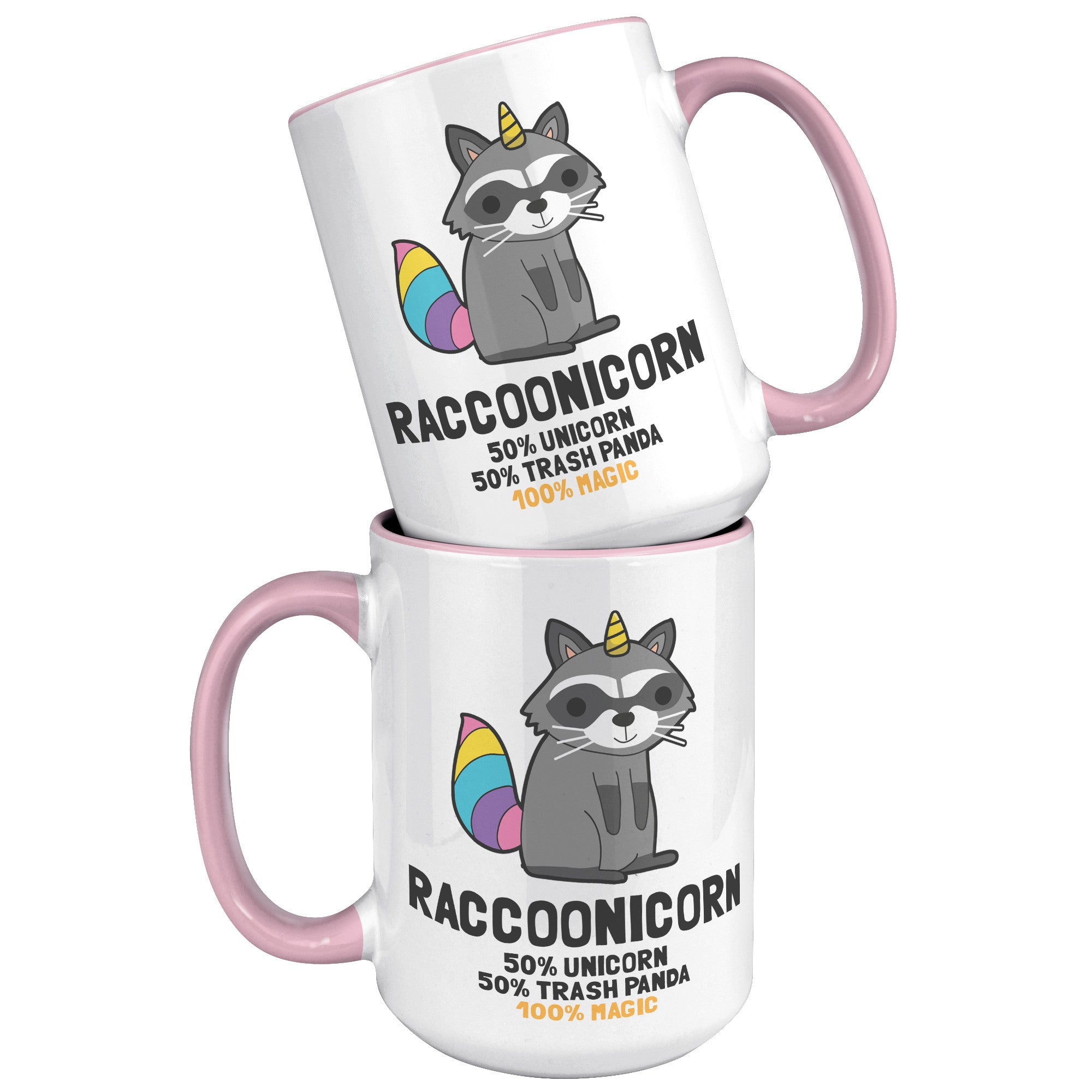 15oz Accent Mug - Raccoonicorn