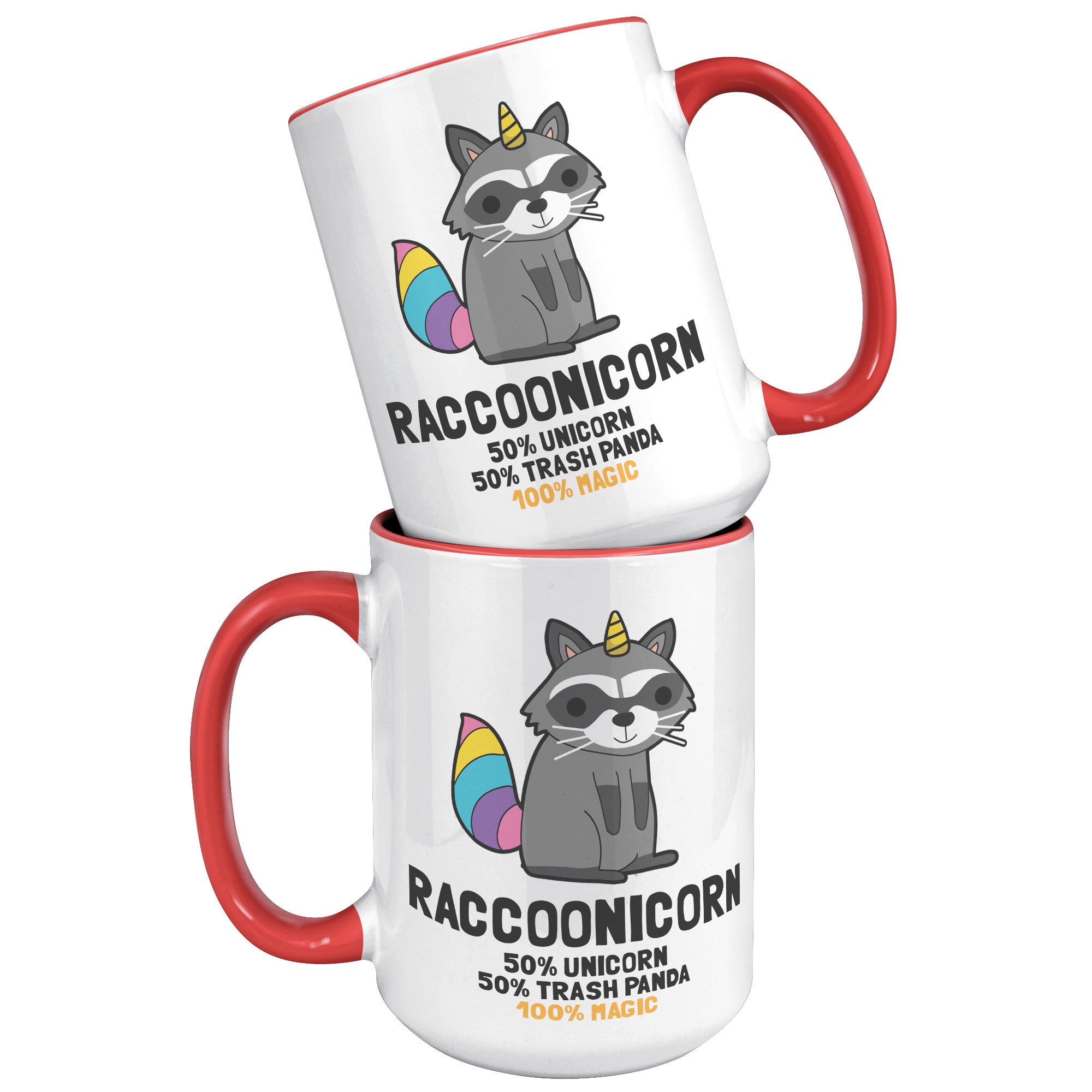 15oz Accent Mug - Raccoonicorn
