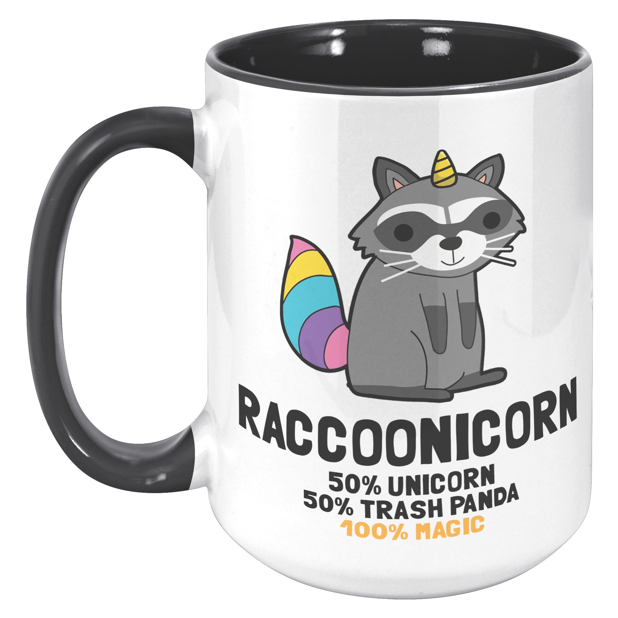 15oz Accent Mug - Raccoonicorn