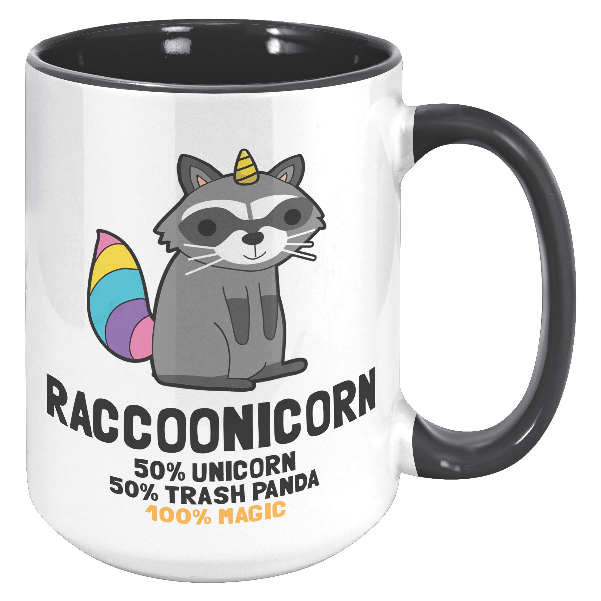 15oz Accent Mug - Raccoonicorn