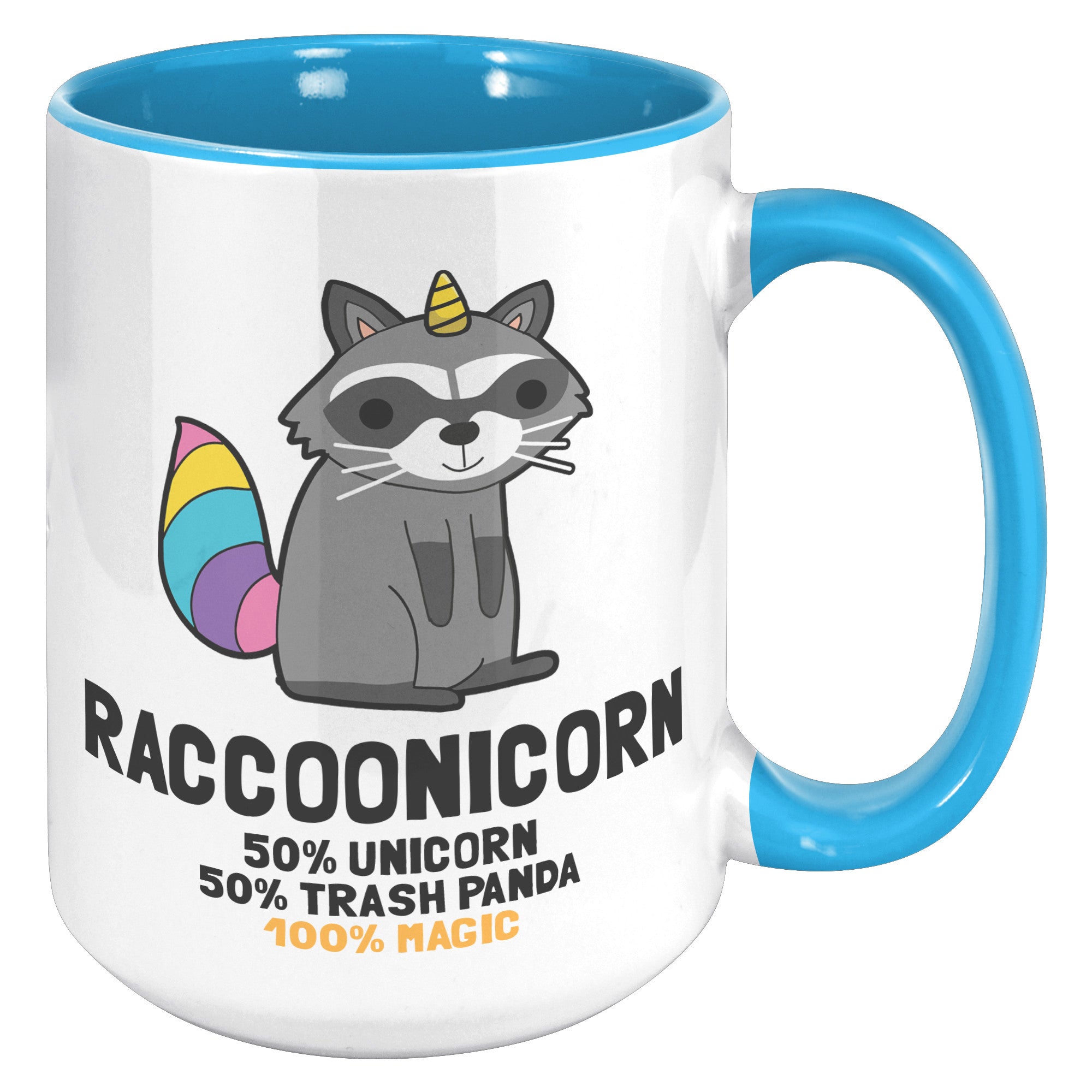15oz Accent Mug - Raccoonicorn