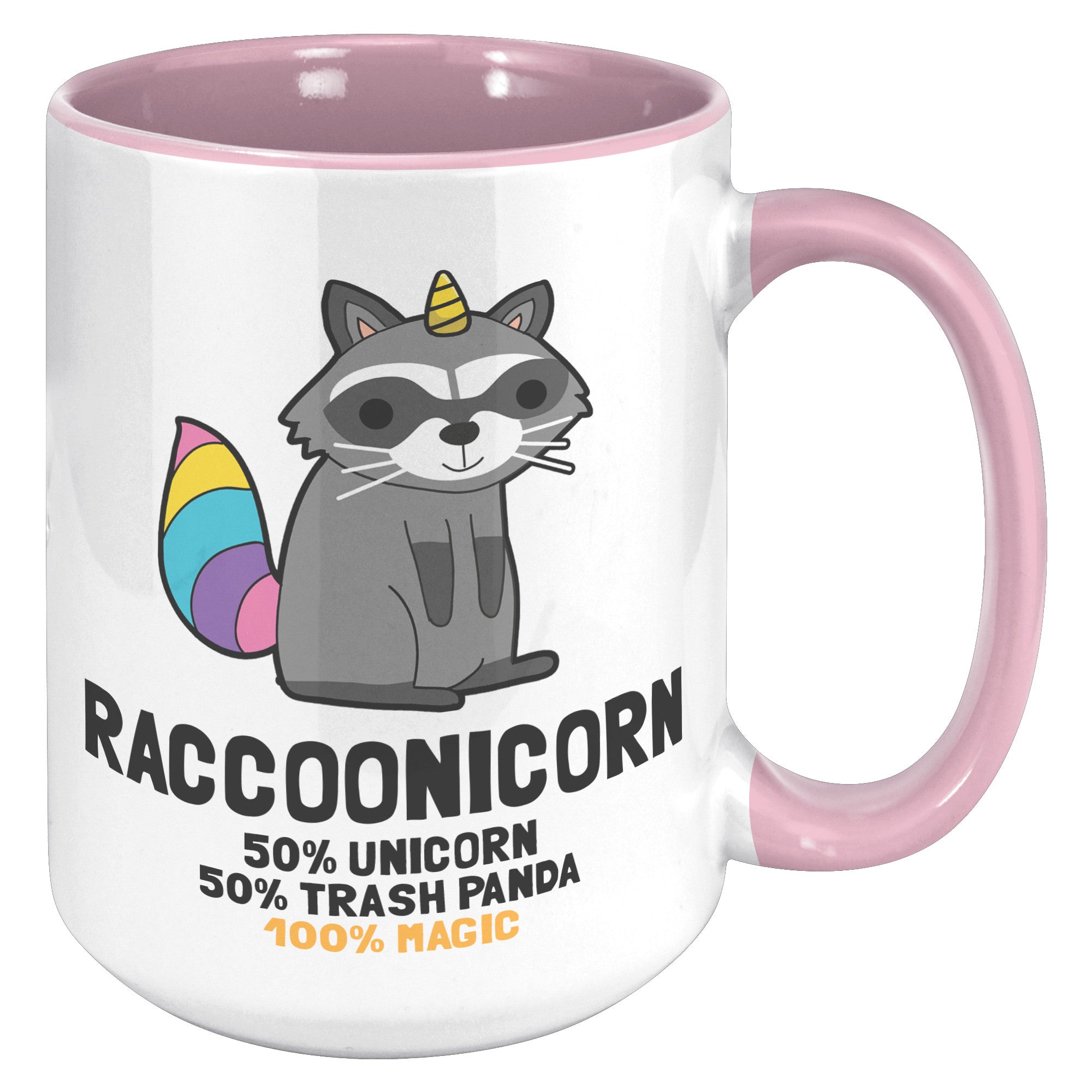 15oz Accent Mug - Raccoonicorn