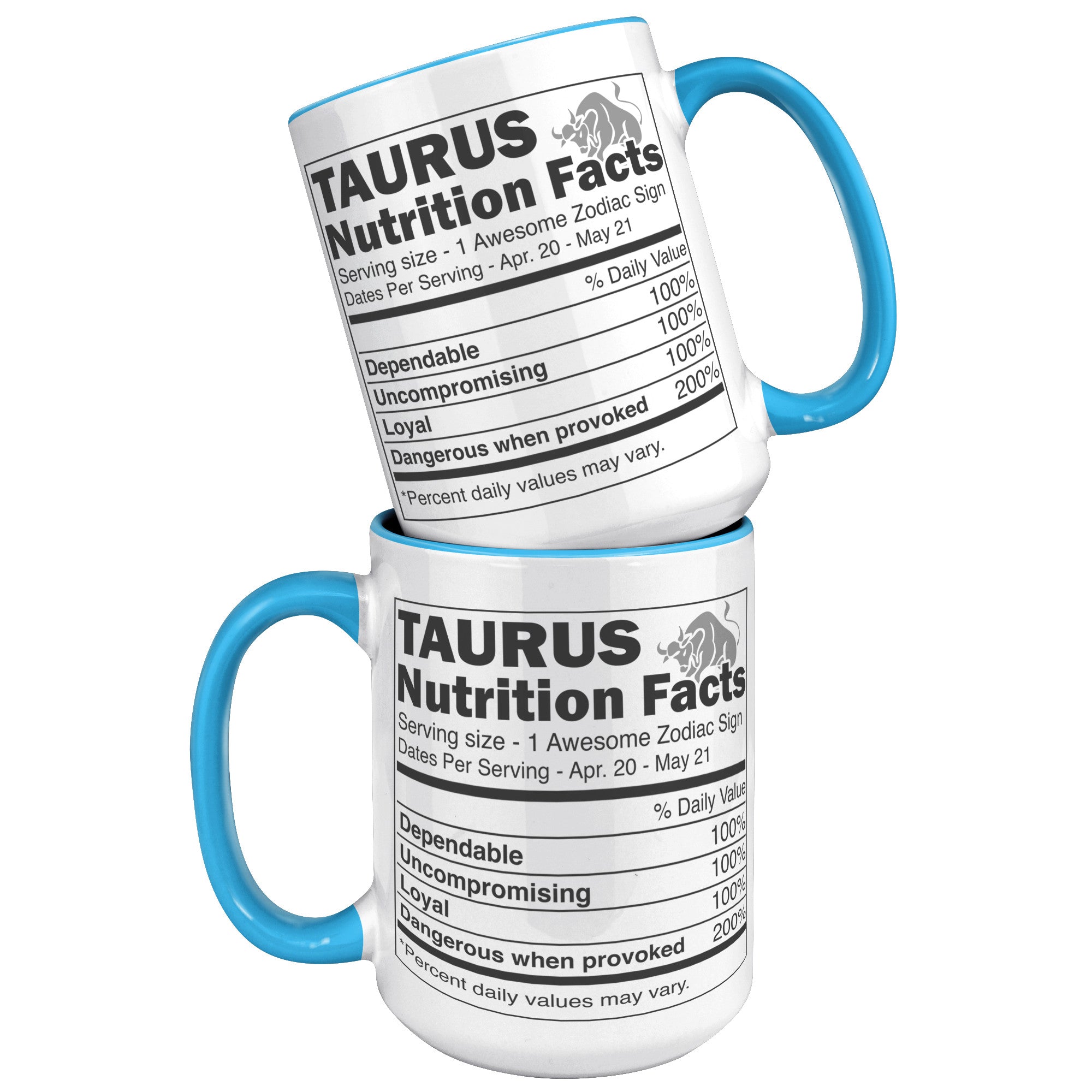 15oz Accent Mug - Taurus Nutrition Facts