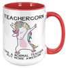 15oz Accent Mug - Teachercorn