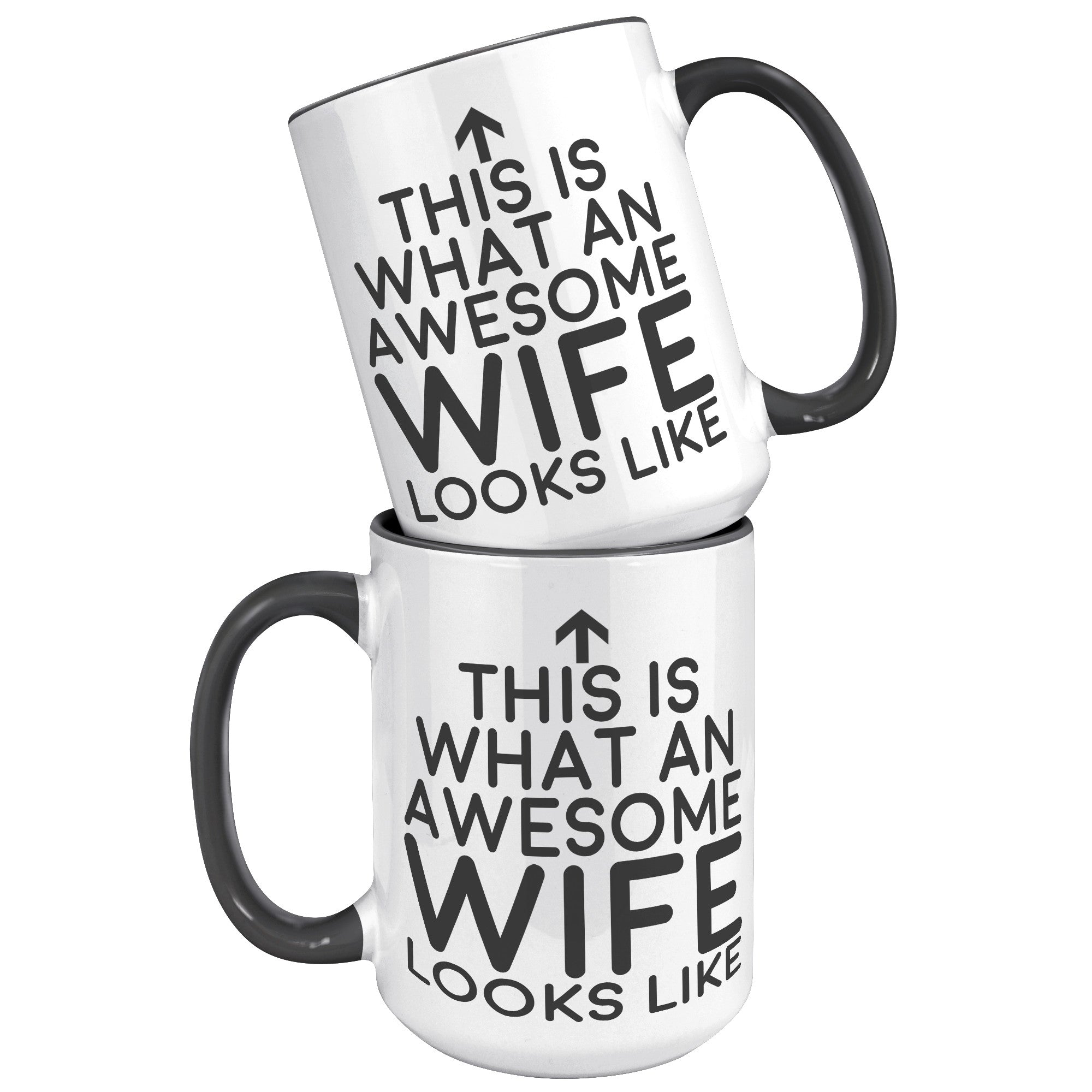 15oz Accent Mug - This is what an Awesome Wife Looks Like