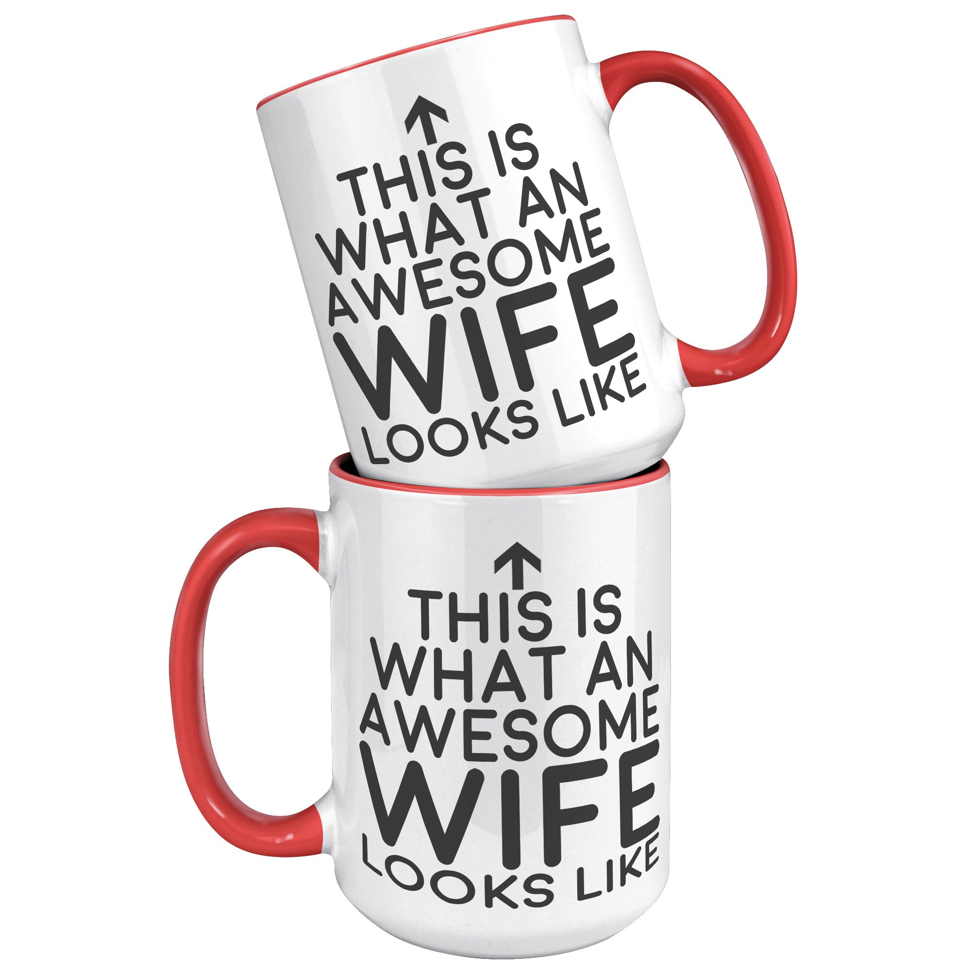 15oz Accent Mug - This is what an Awesome Wife Looks Like
