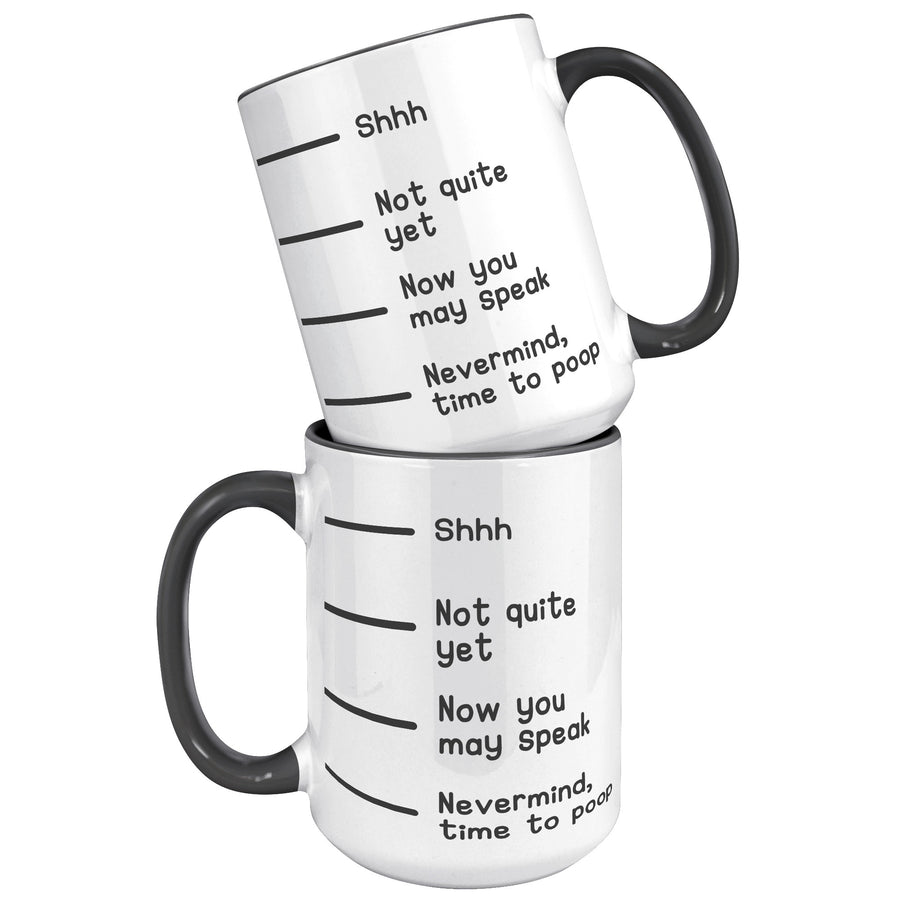 15oz Accent Mug - Time To Poop