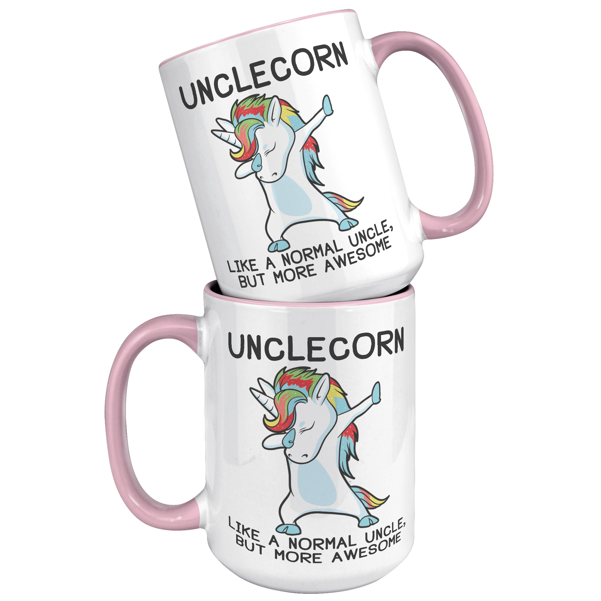 15oz_Accent_Mug_-_Unclecorn_15oz_Accent_FrontBack_Pink_Mockup.png