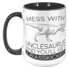 15oz Accent Mug - Unclesaurus Jurasskicked
