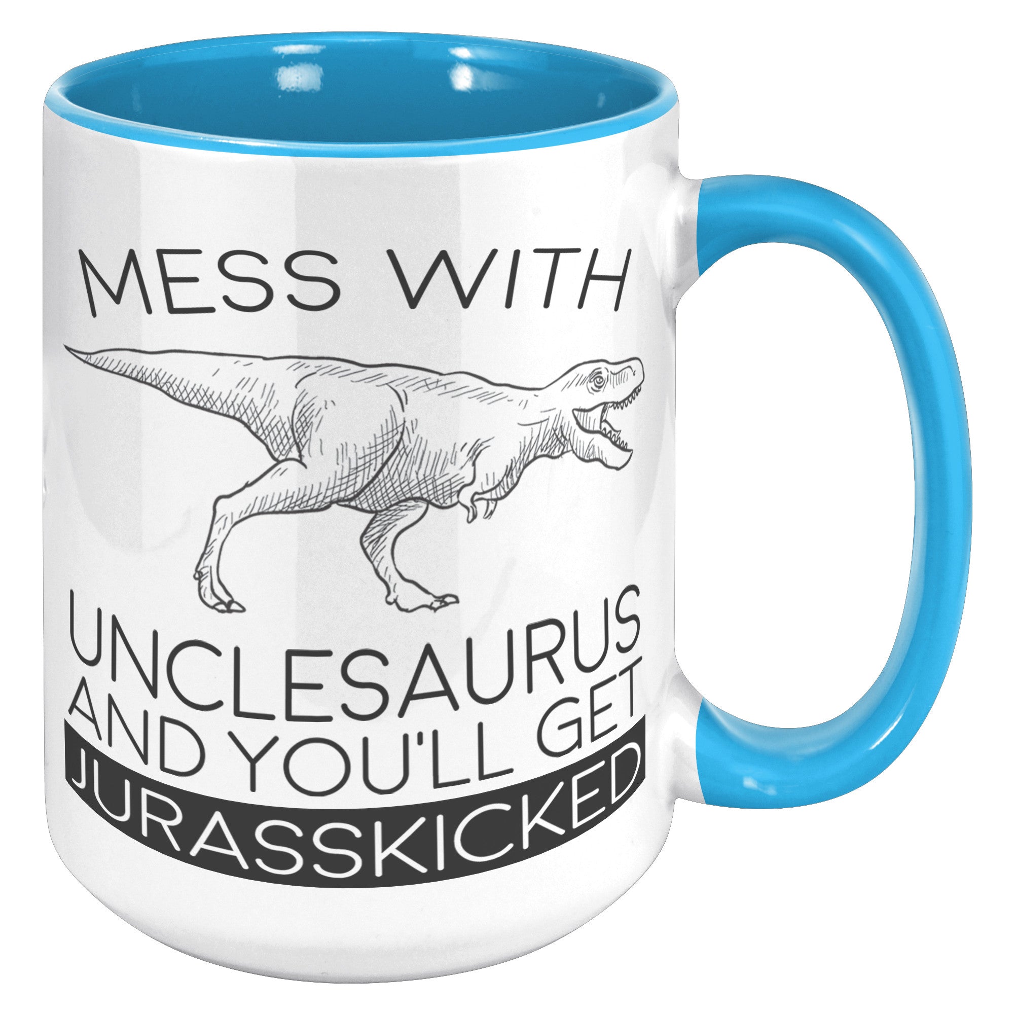 15oz Accent Mug - Unclesaurus Jurasskicked
