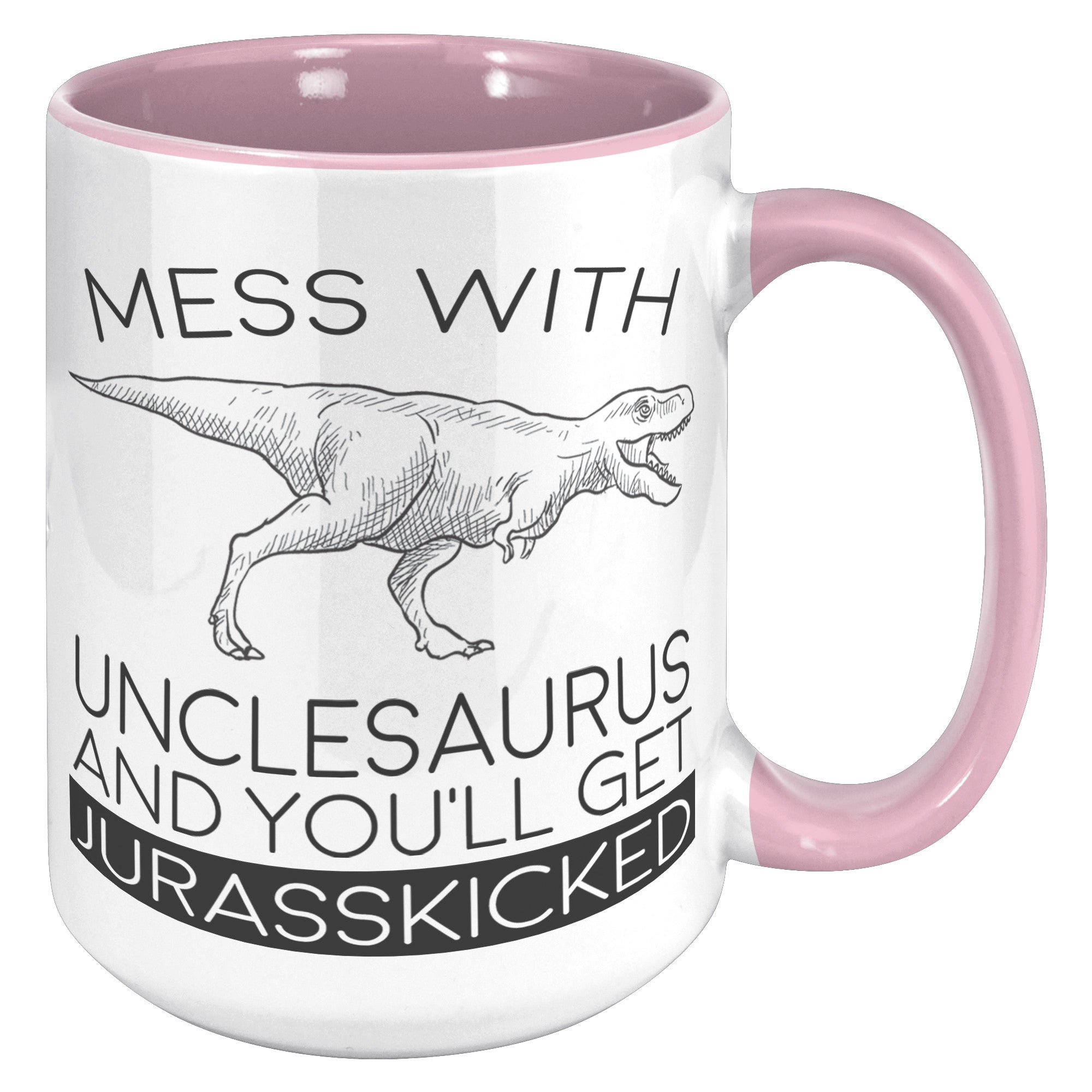 15oz Accent Mug - Unclesaurus Jurasskicked