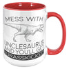 15oz Accent Mug - Unclesaurus Jurasskicked