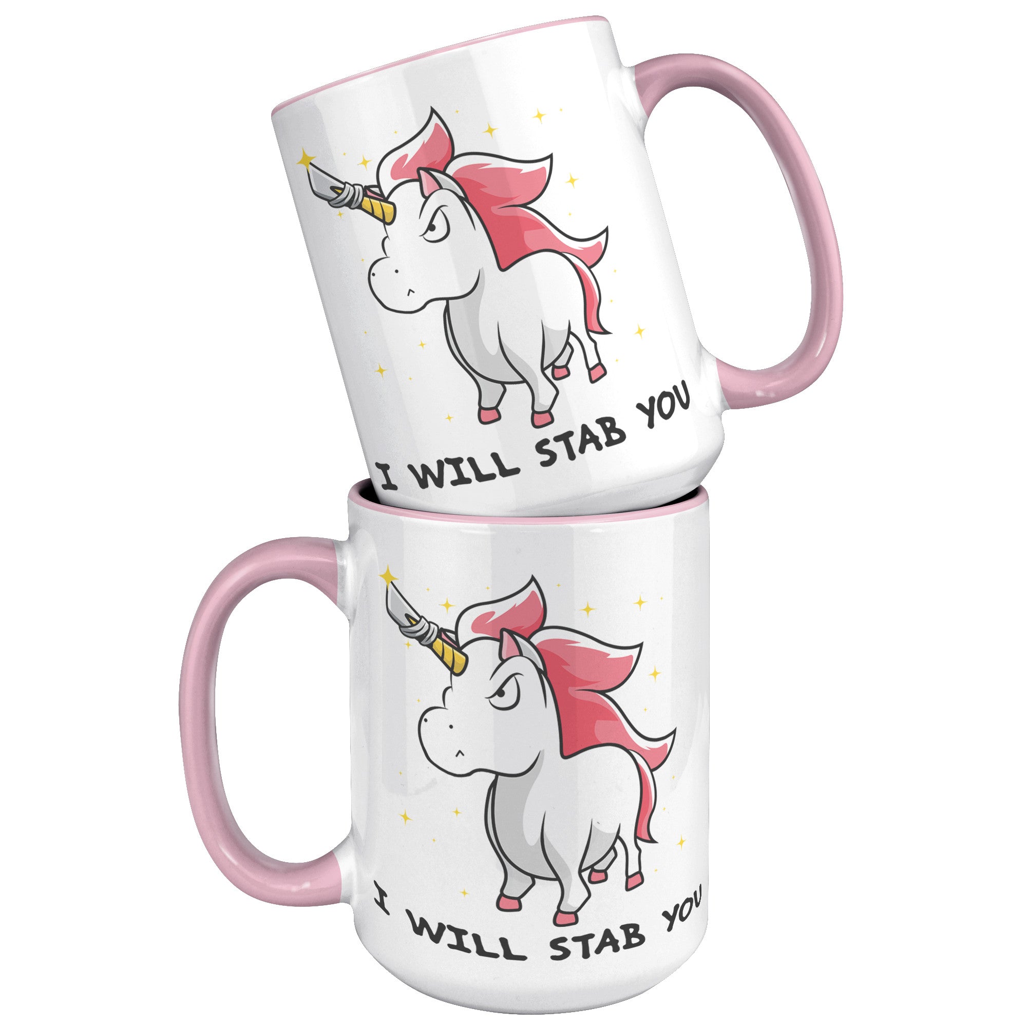 15oz Accent Mug - Unicorn Will Stab You
