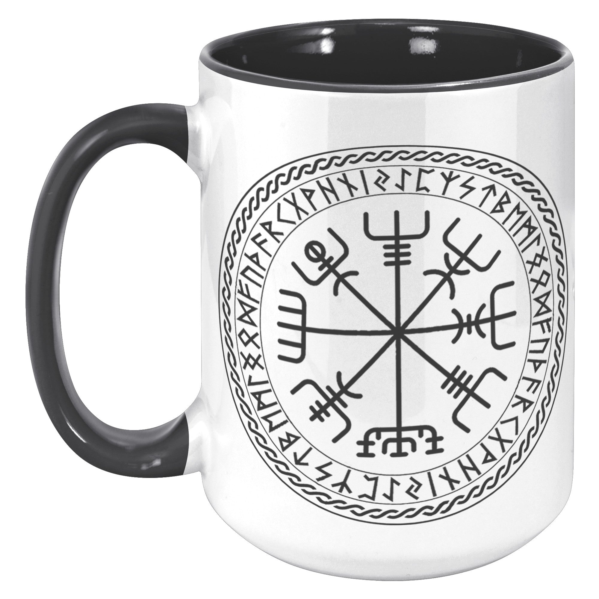 15oz Accent Mug - Viking Compass