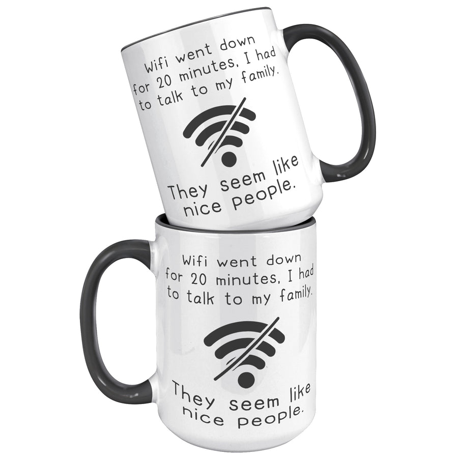 15oz Accent Mug - Wifi Went Down