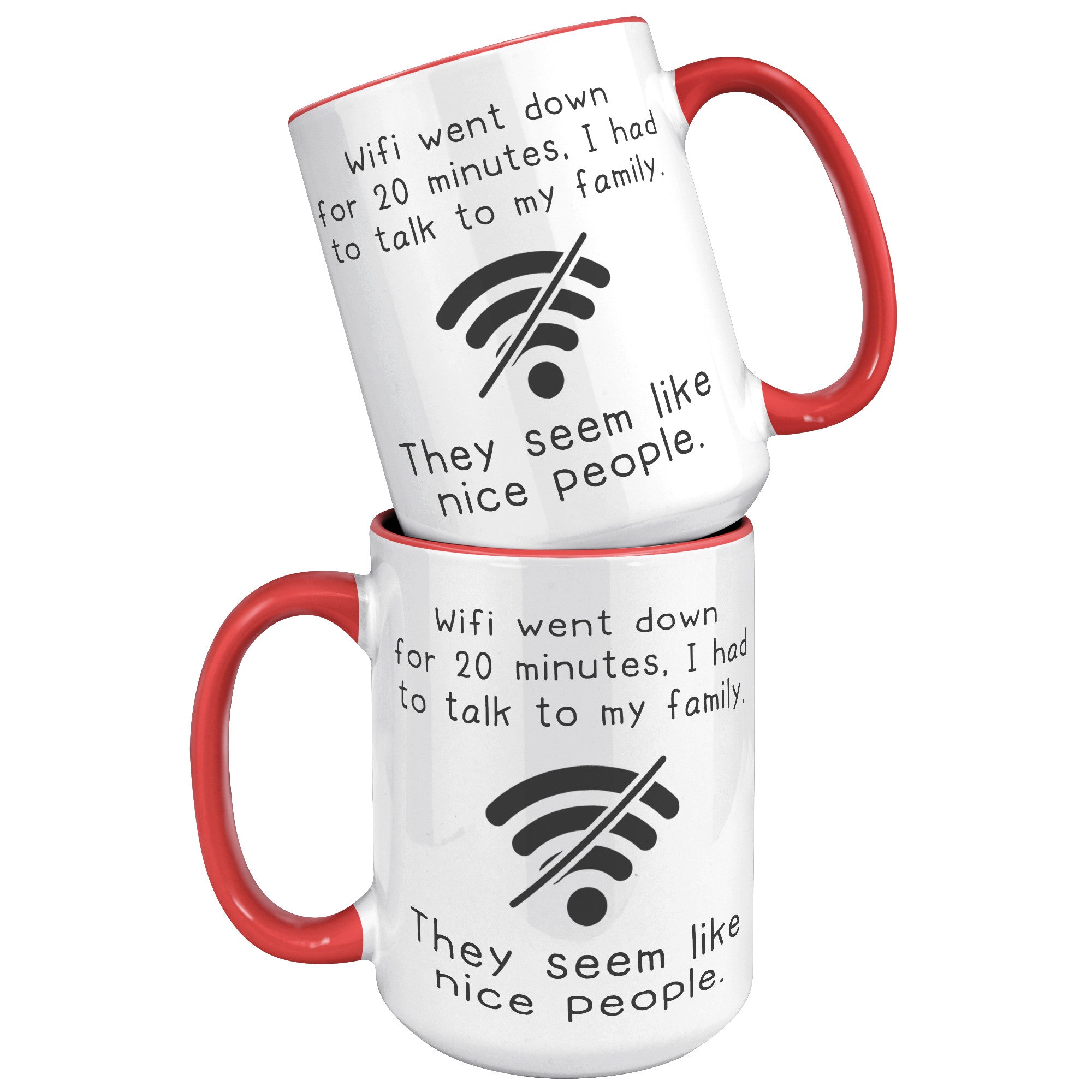 15oz Accent Mug - Wifi Went Down