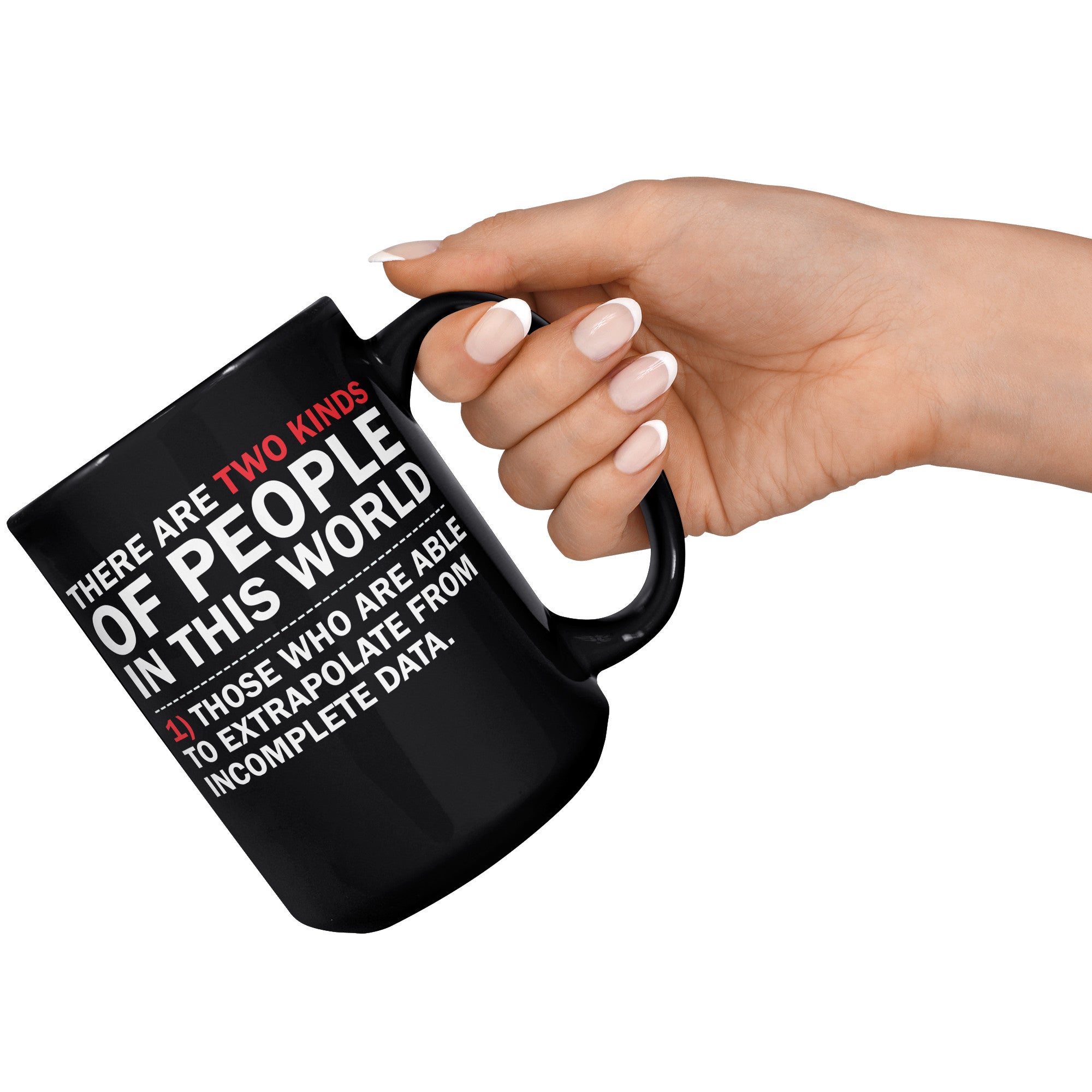 15oz Black Mug - Extrapolate Incomplete Data