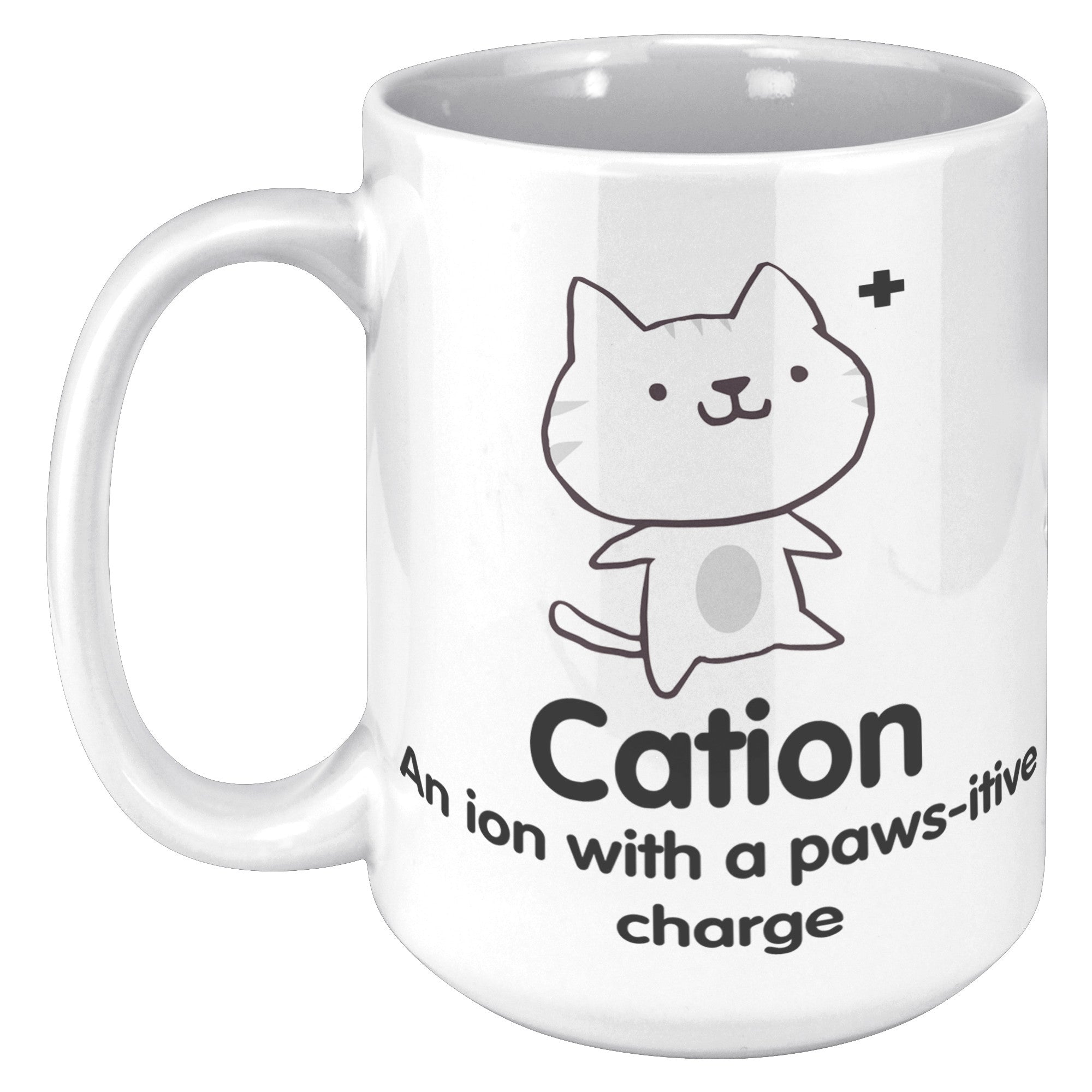 15oz White Mug - Cation