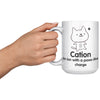 15oz White Mug - Cation