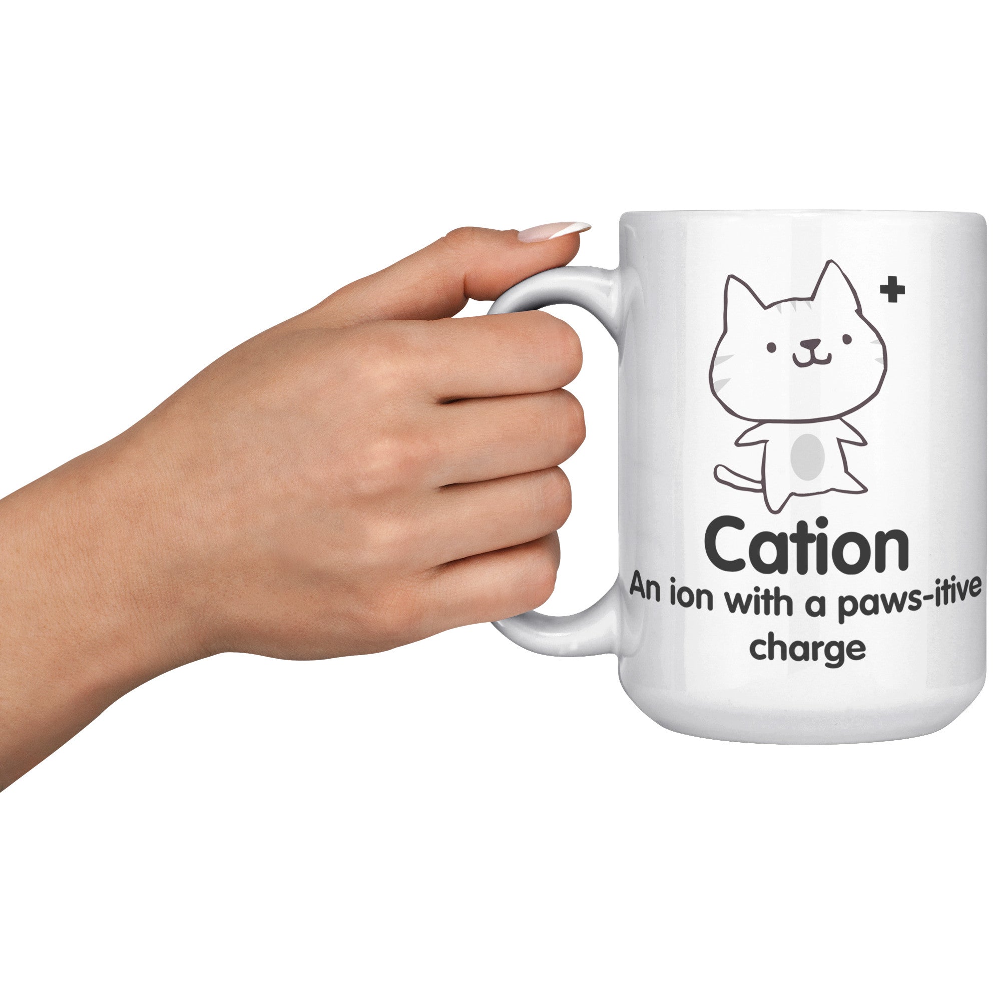 15oz White Mug - Cation