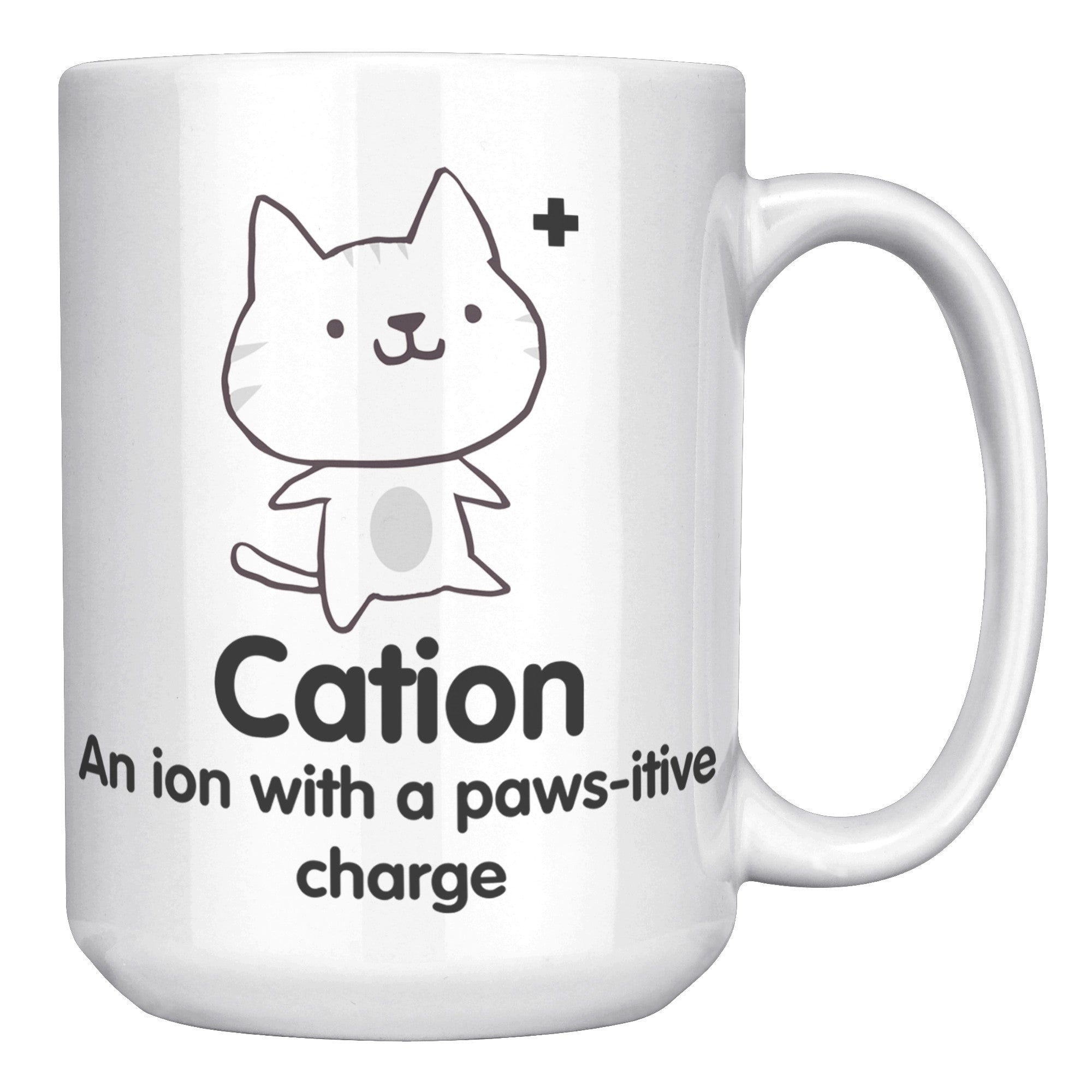 15oz White Mug - Cation