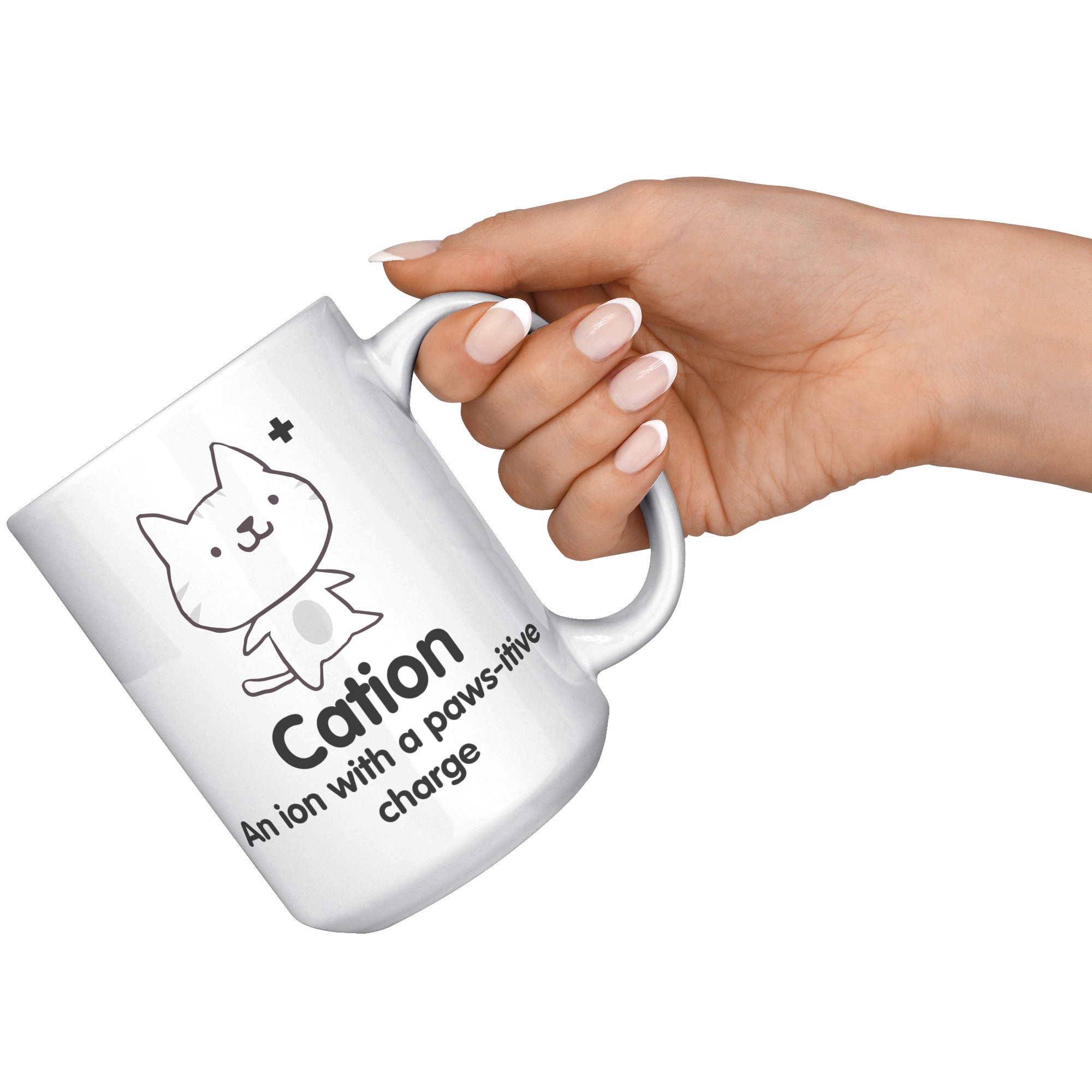 15oz White Mug - Cation