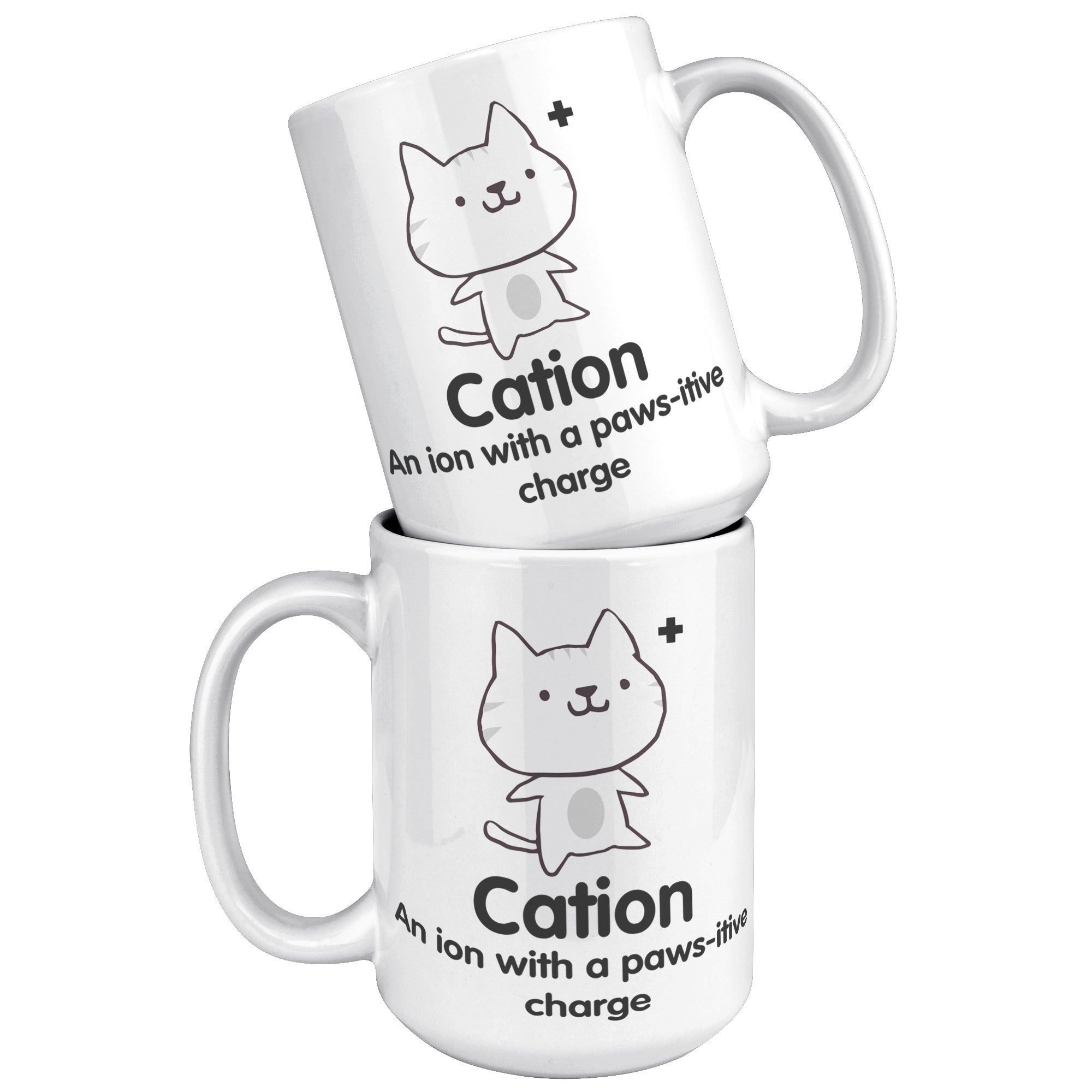 15oz White Mug - Cation
