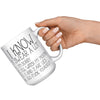 15oz White Mug - I Know I Swear A Lot