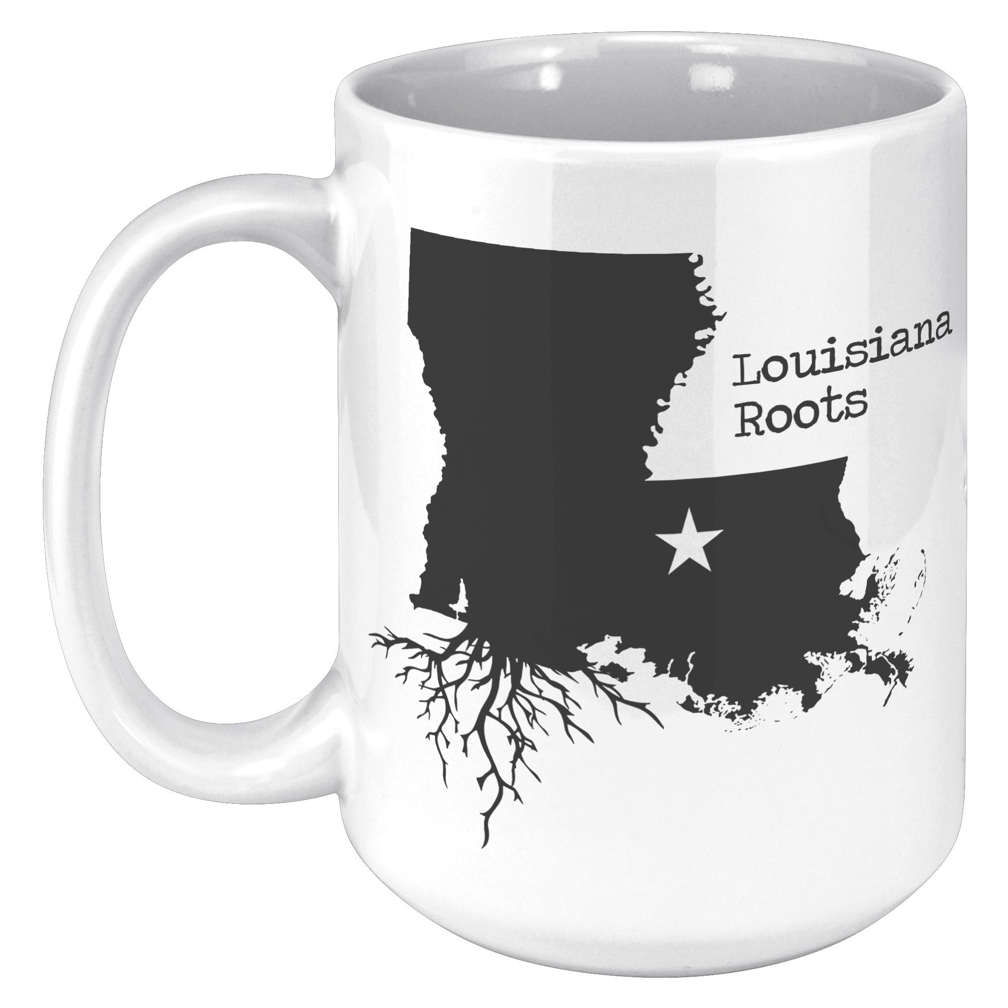 15oz White Mug - Louisiana Roots