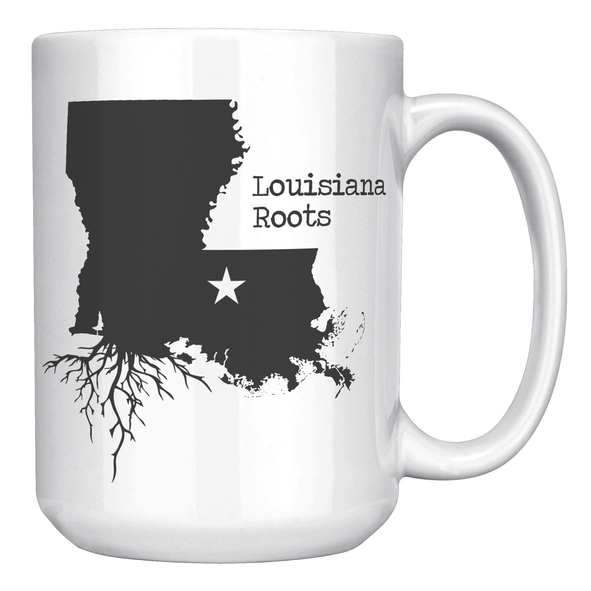 15oz White Mug - Louisiana Roots