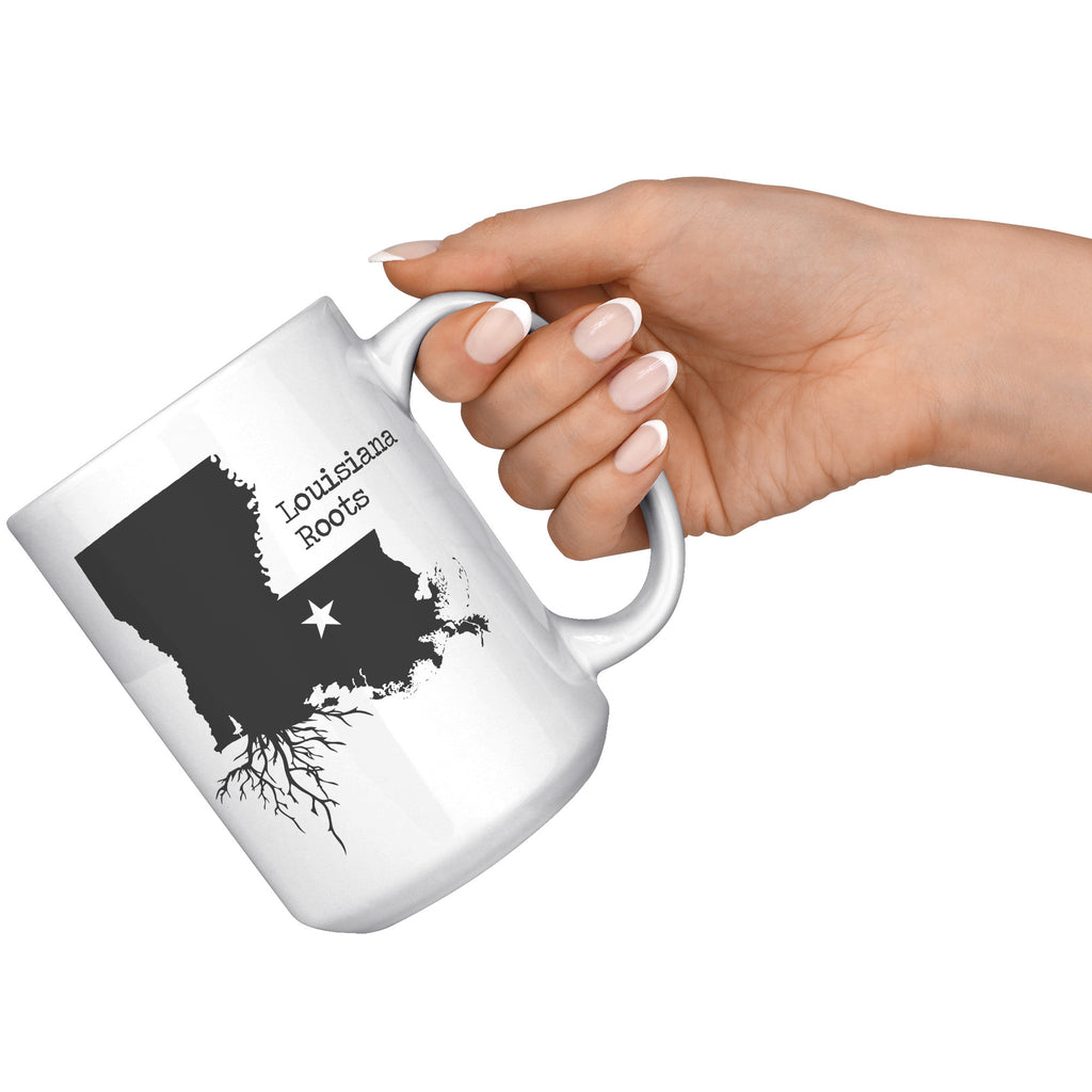15oz White Mug - Louisiana Roots