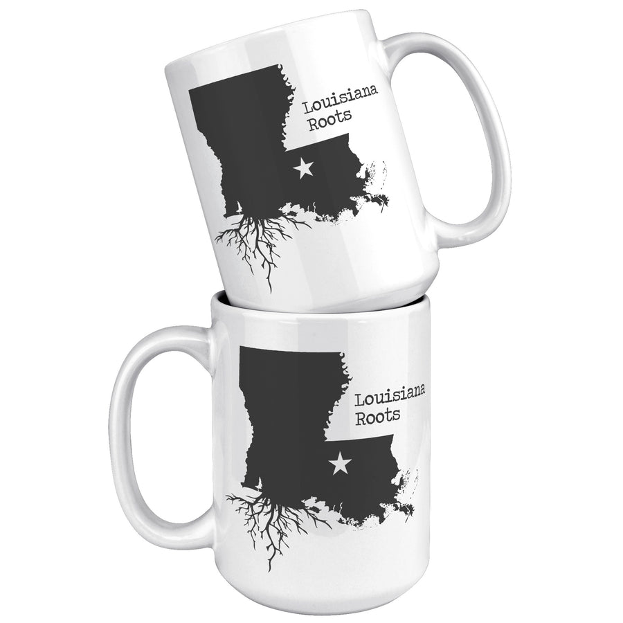 15oz White Mug - Louisiana Roots