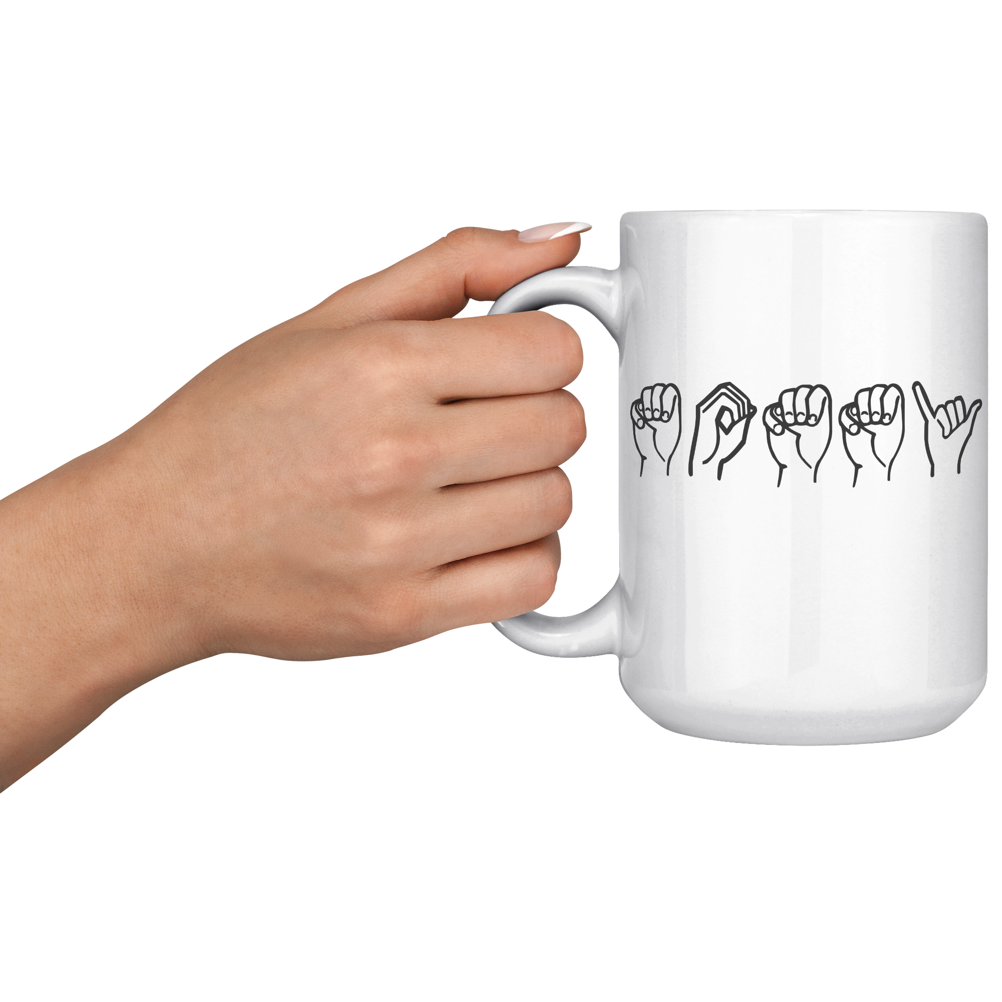 15oz_White_Mug_-_Mommy_Sign_Language_Mug_15oz_White_LH_Model_Mockup.png
