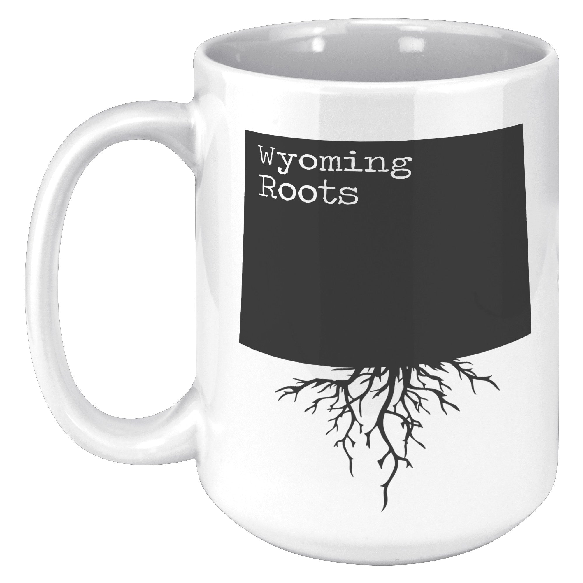 15oz White Mug - Wyoming Roots
