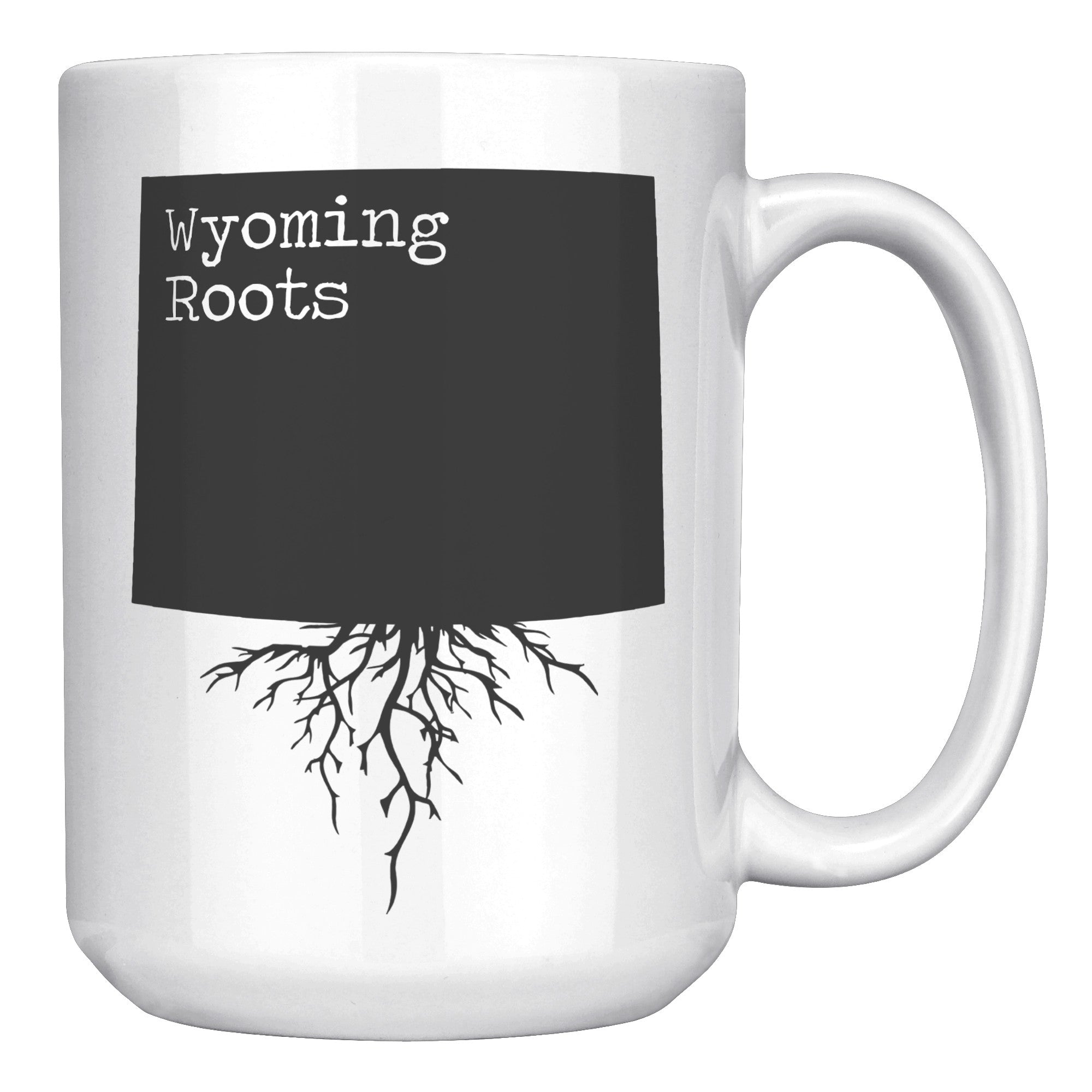 15oz White Mug - Wyoming Roots