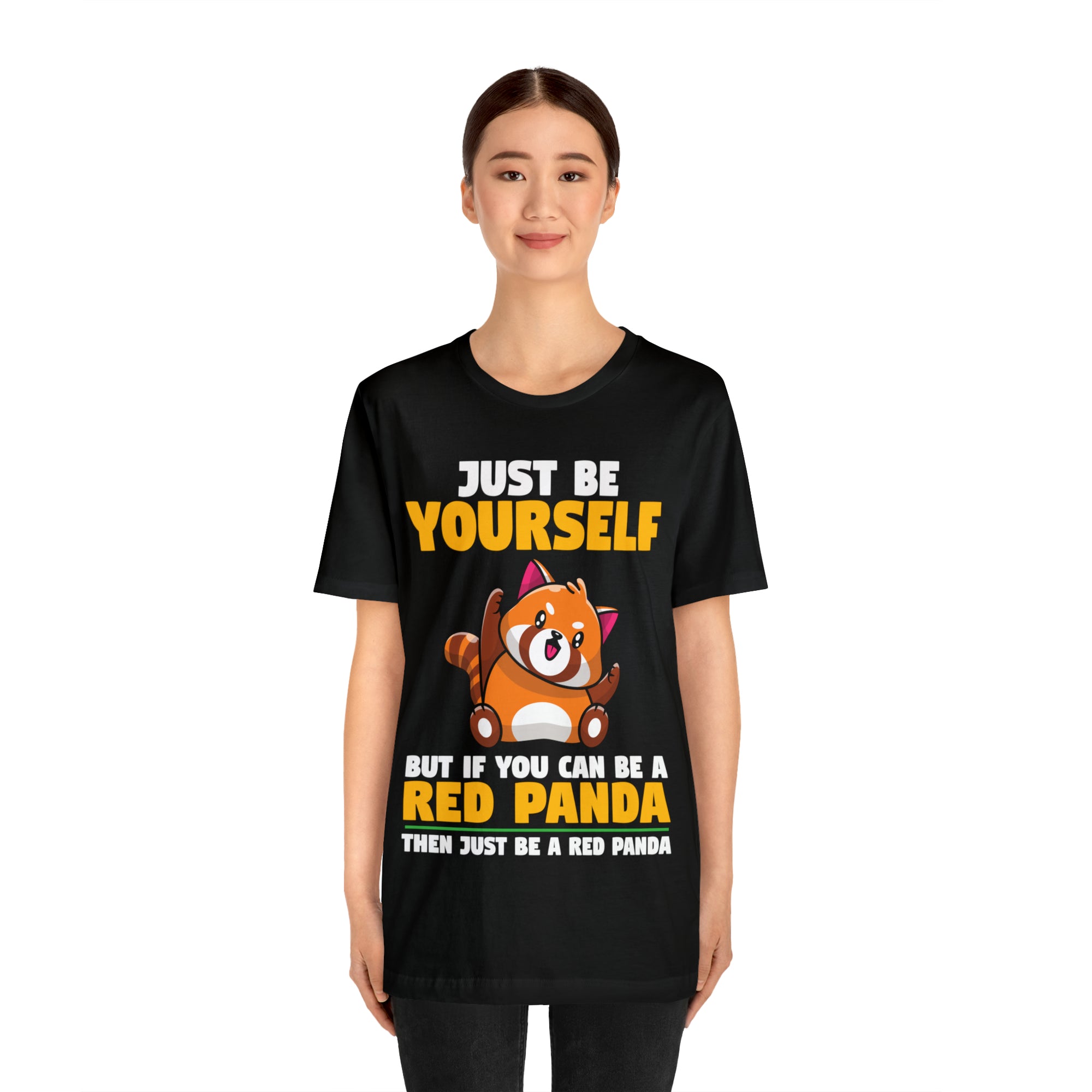 Just Be Yourself Red Panda TShirtSon UK