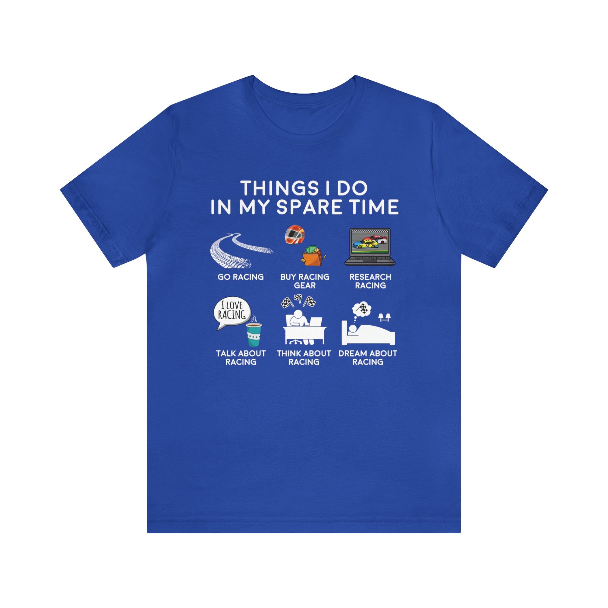 Racing Cars Spare Time TShirtSon UK