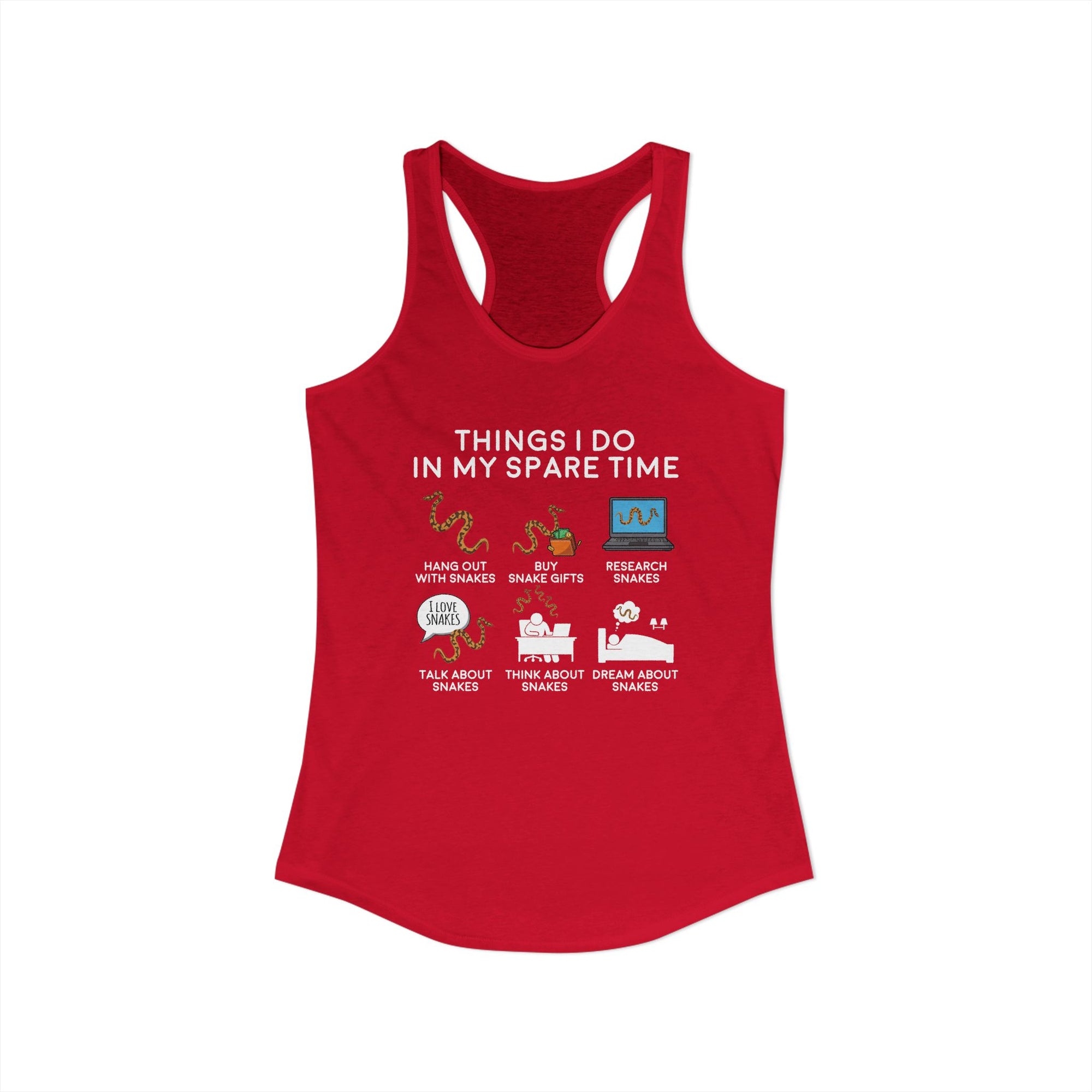 Snake Spare Time Women's Ideal Racerback Tank