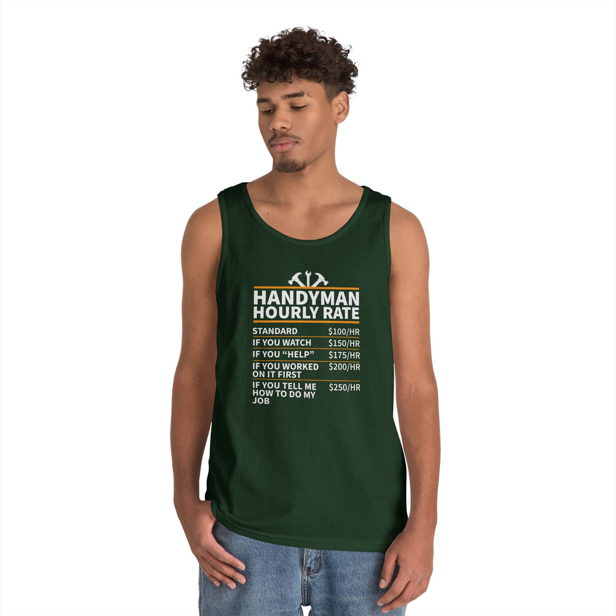 Handyman Hourly Rate Green Custom