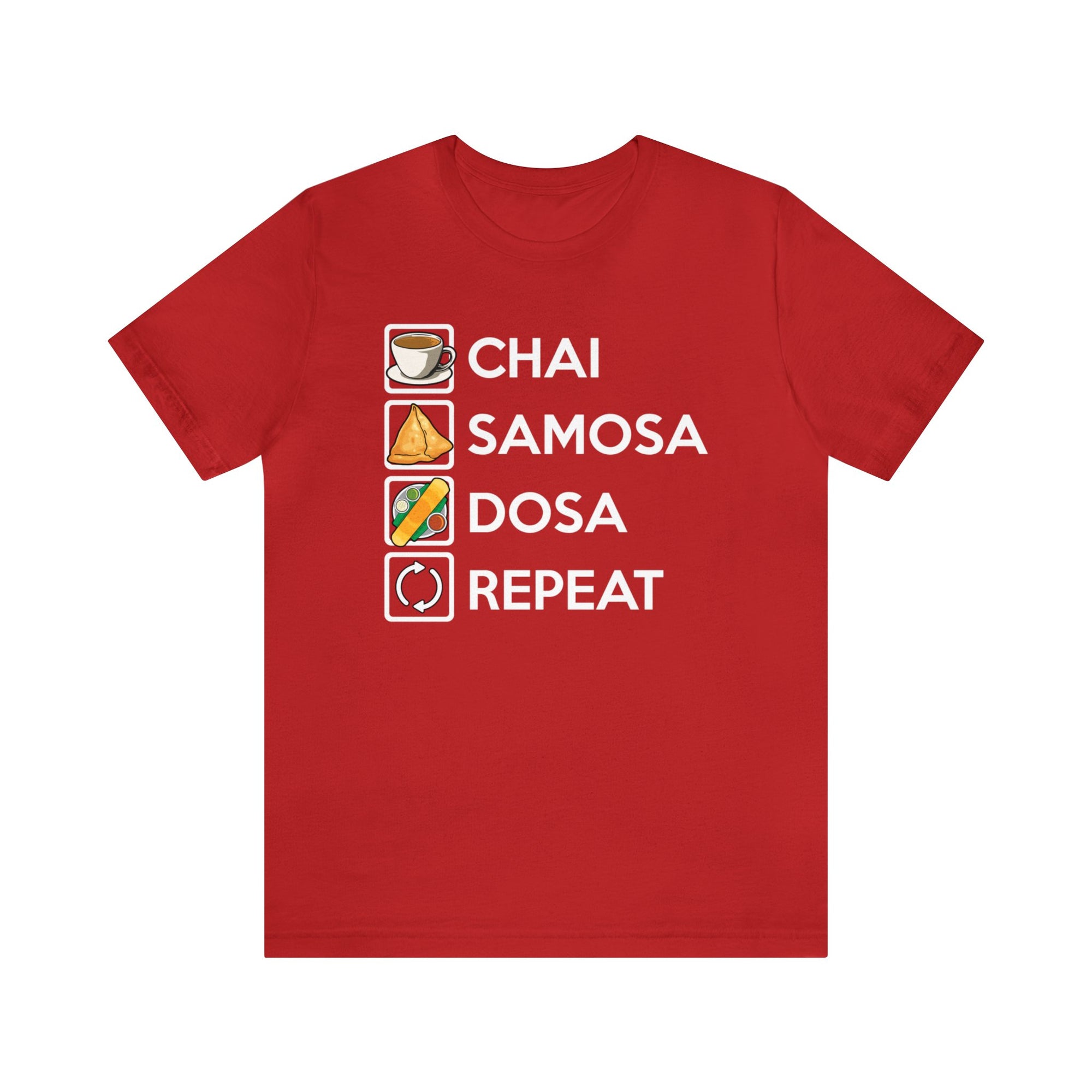 Chai Samosa Dosa Repeat TShirtSon UK