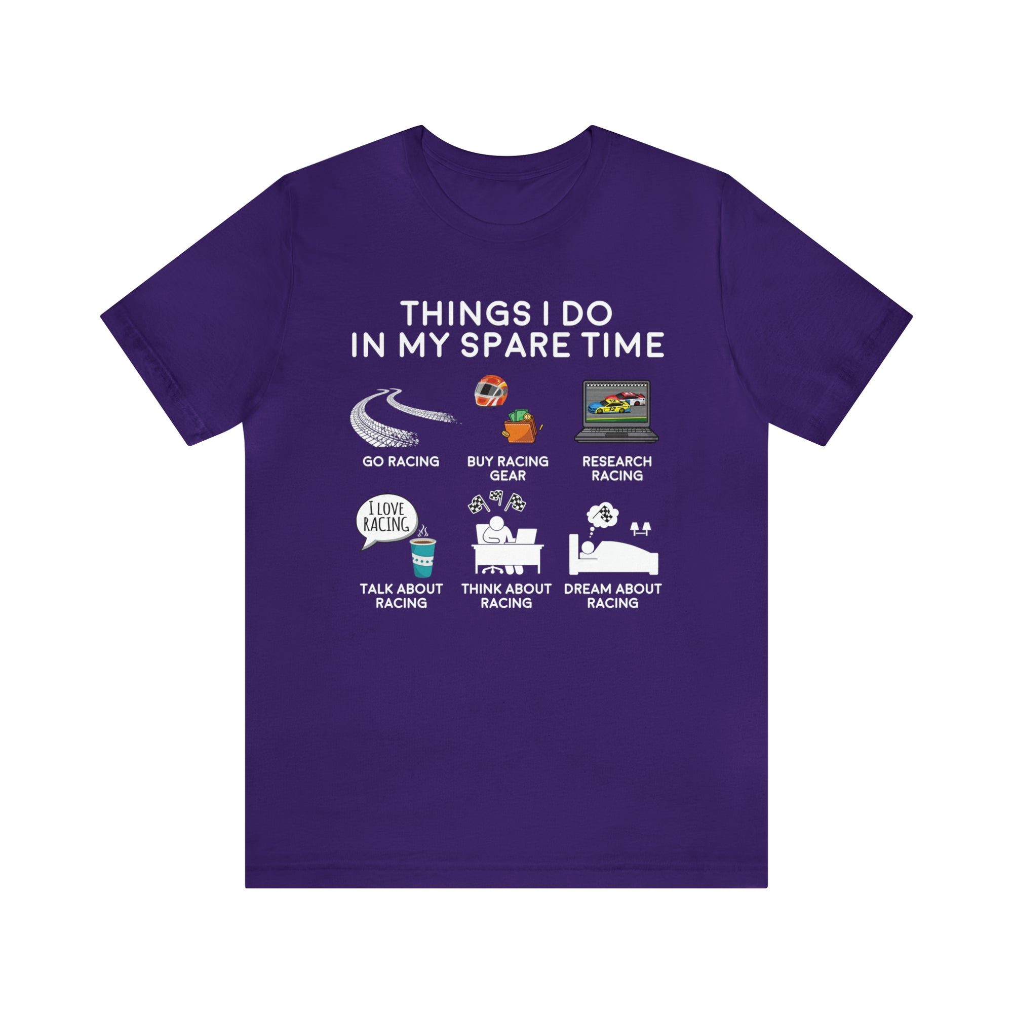 Racing Cars Spare Time TShirtSon UK